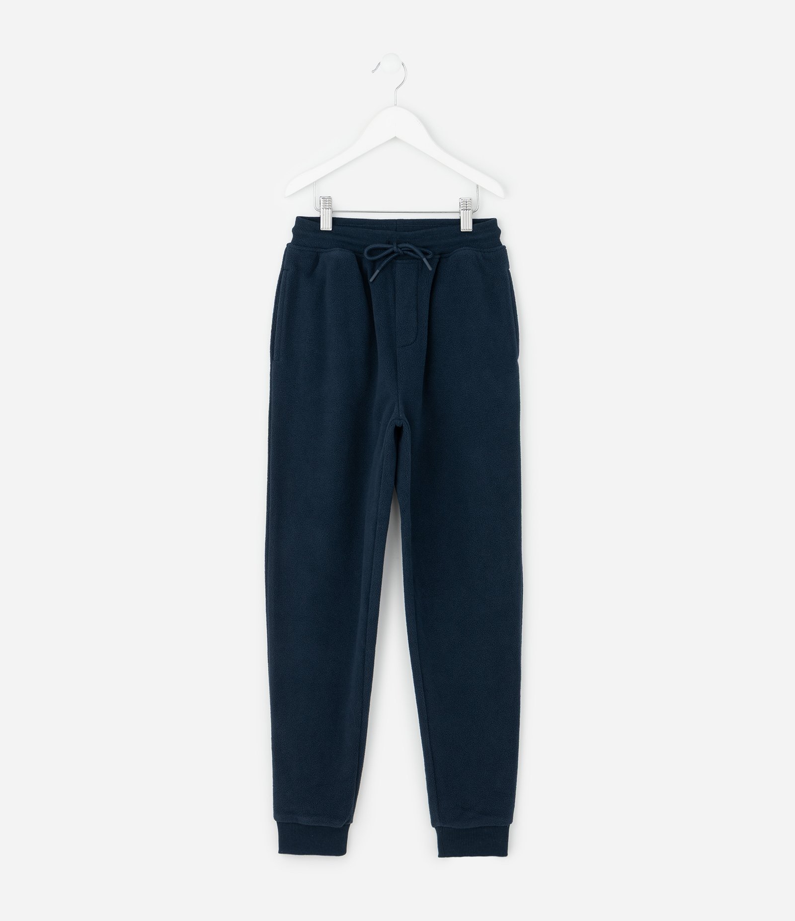 Calça Infantil Básica em Fleece - Tam 5 a 14 anos Azul Escuro 1