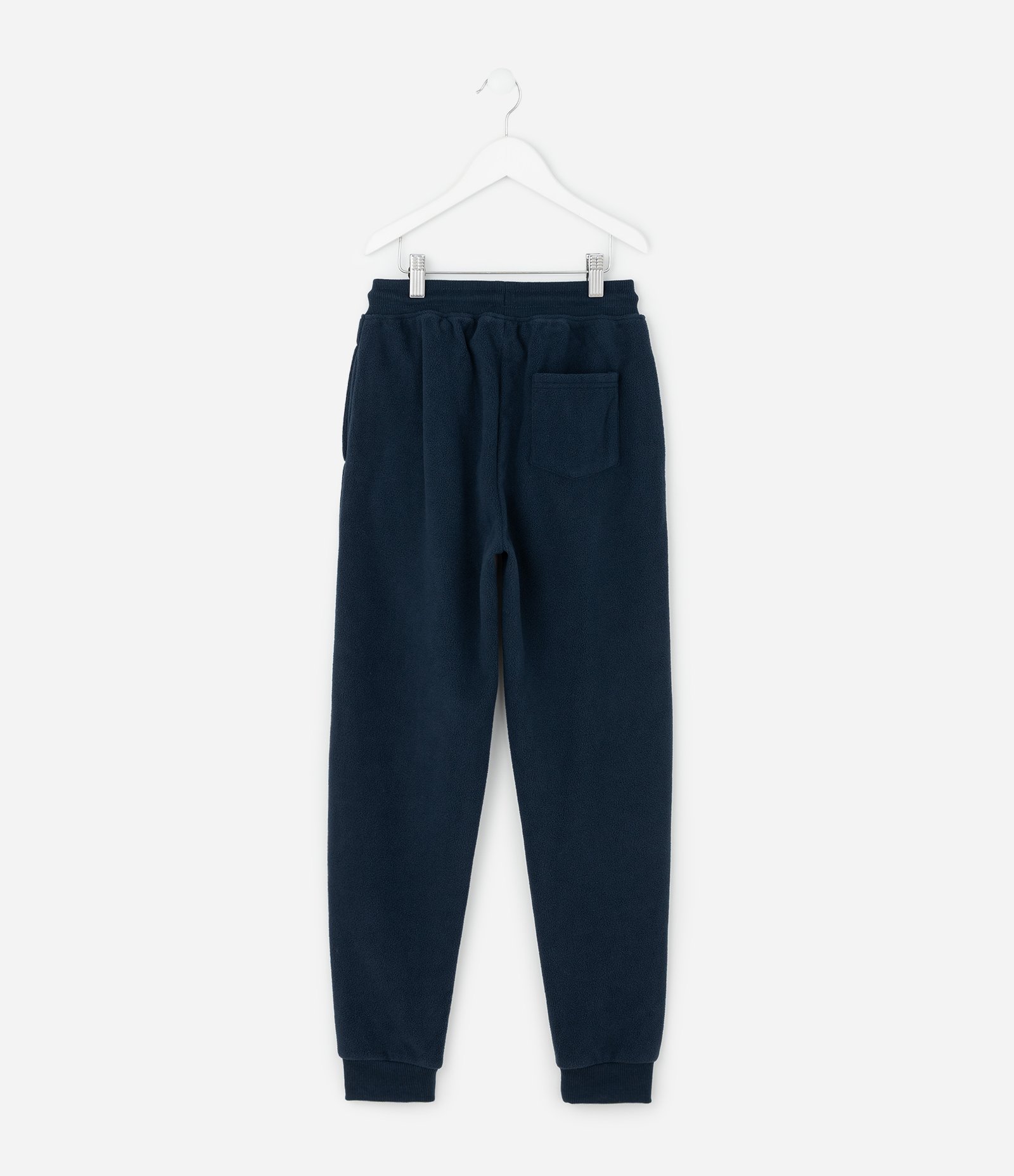 Calça Infantil Básica em Fleece - Tam 5 a 14 anos Azul Escuro 2