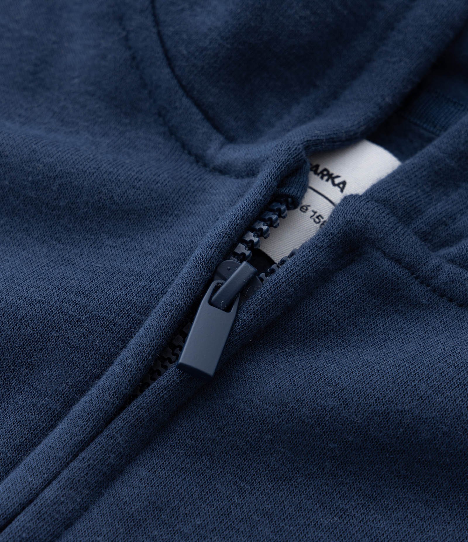 Jaqueta Infantil em Moletom com Capuz - Tam 5 a 14 anos Azul Marinho 3