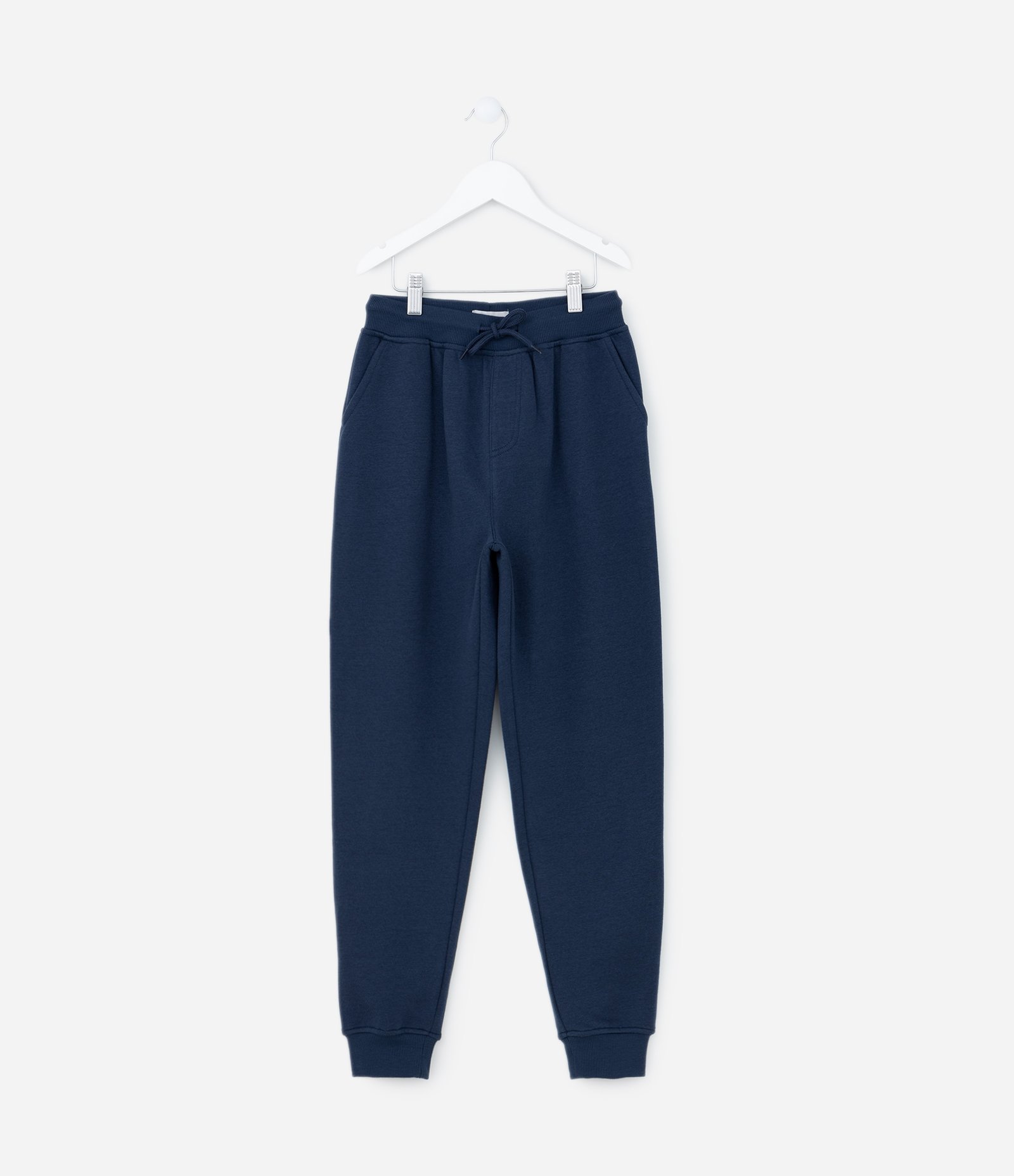 Calça Infantil em Moletom Básica - Tam 5 a 14 anos Azul 1