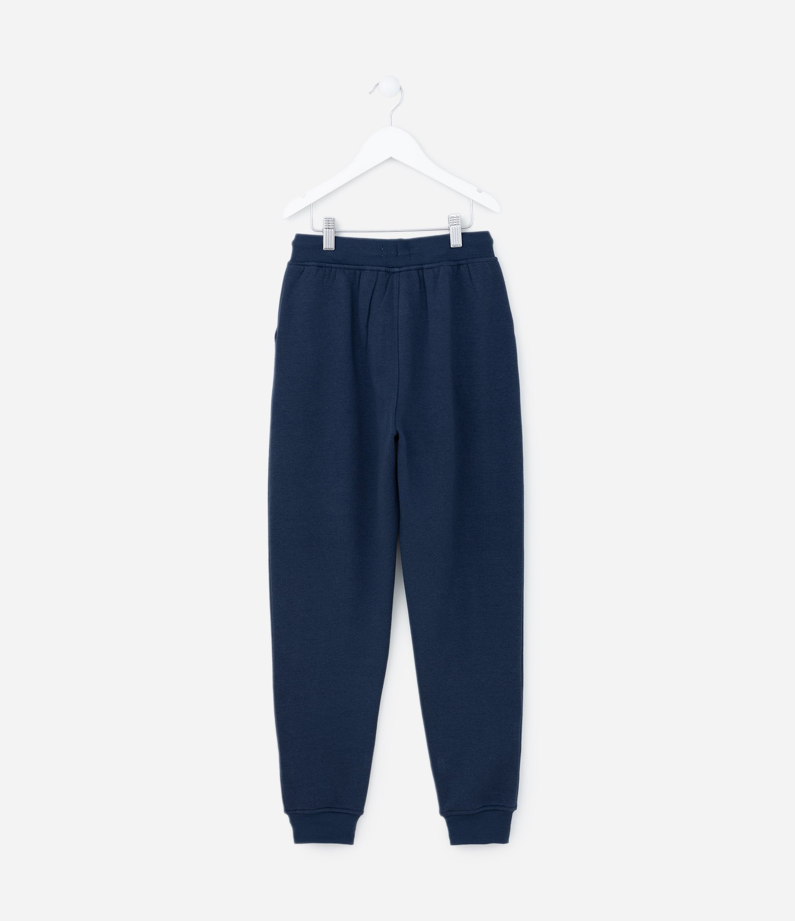 Calça Infantil em Moletom Básica - Tam 5 a 14 anos Azul 2