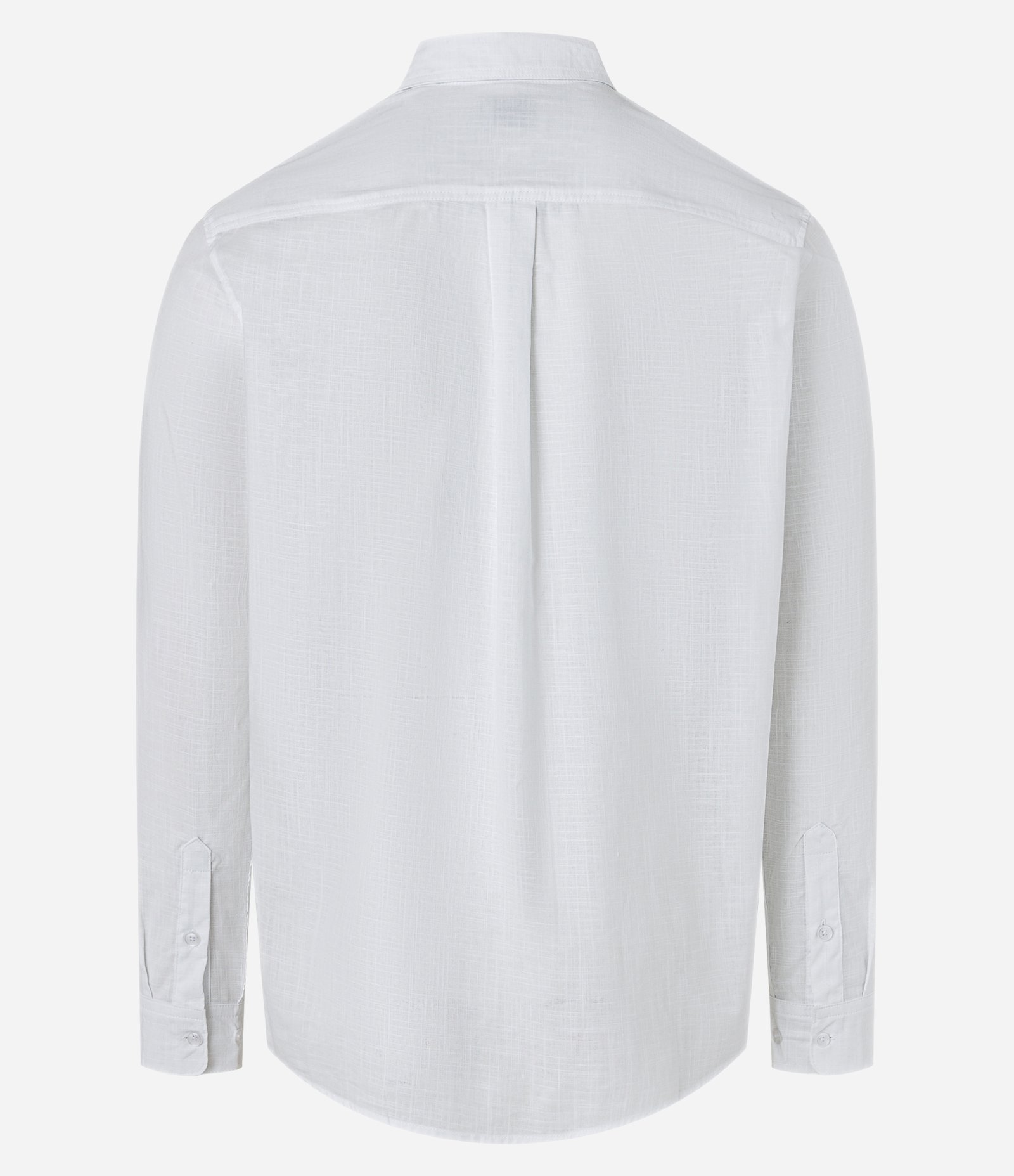 Camisa Regular em Voil com Textura Flamê Branco 6