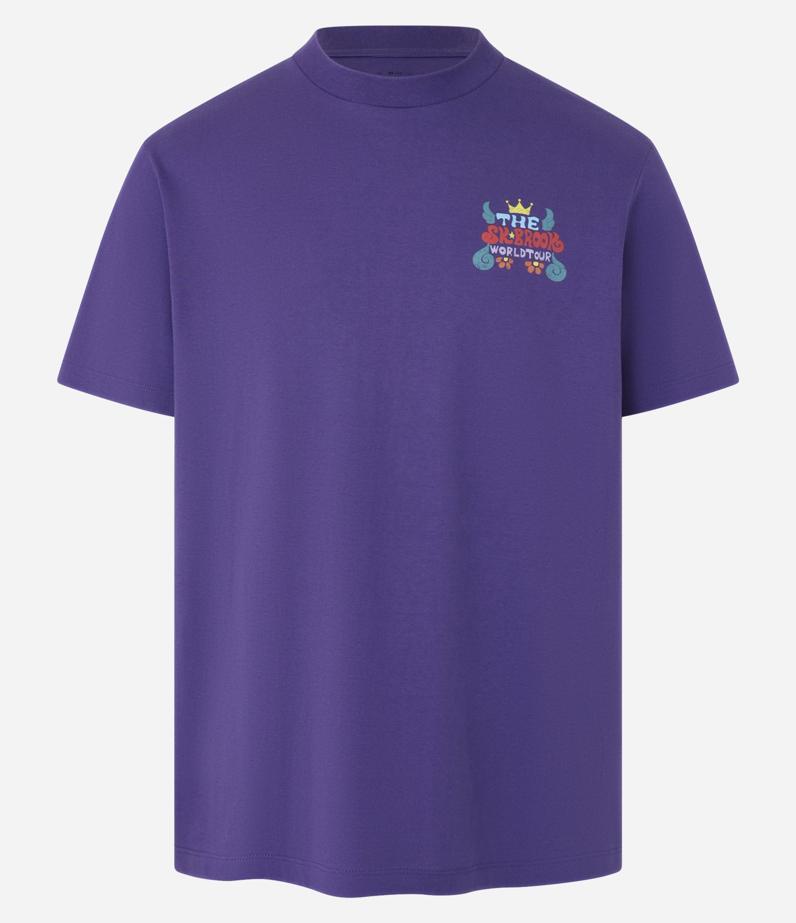 Camiseta Comfort em Algodão com Estampa One Piece Roxo 5