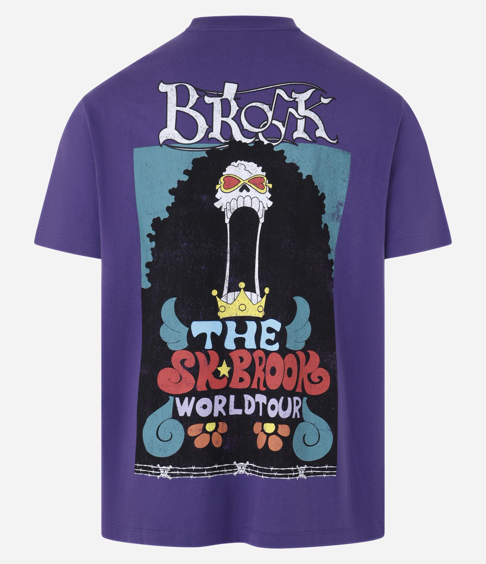 Camiseta Comfort em Algodão com Estampa One Piece Roxo 6