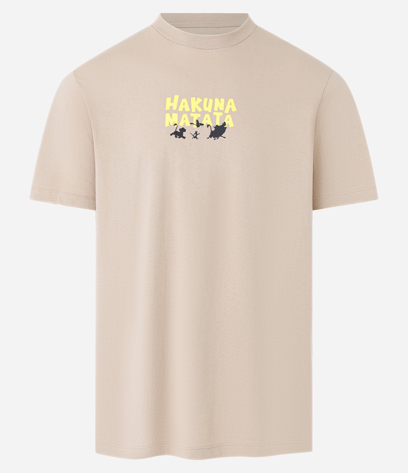 Camiseta Comfort em Algodão com Estampa do Pumba Bege 5