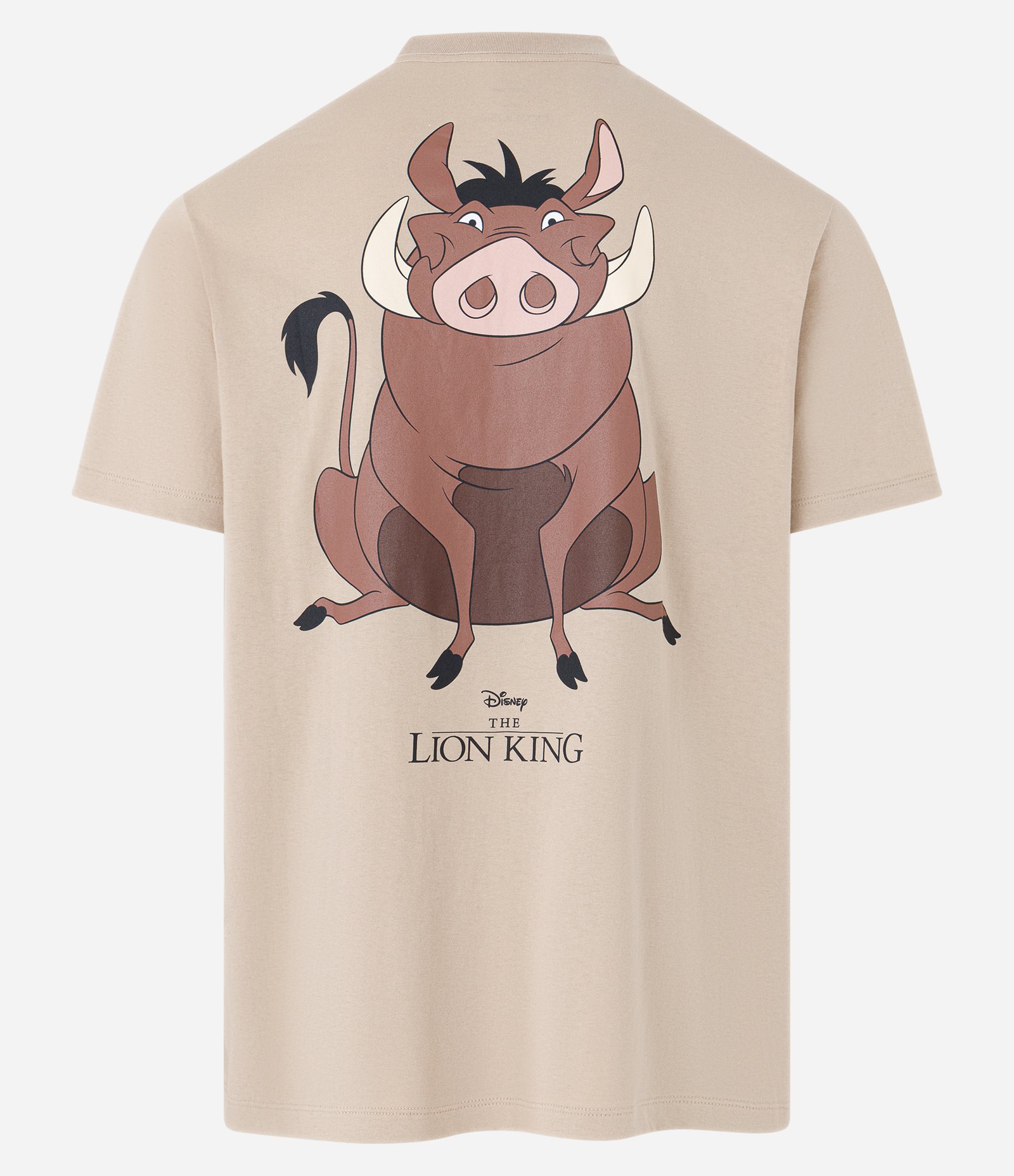 Camiseta Comfort em Algodão com Estampa do Pumba Bege 6