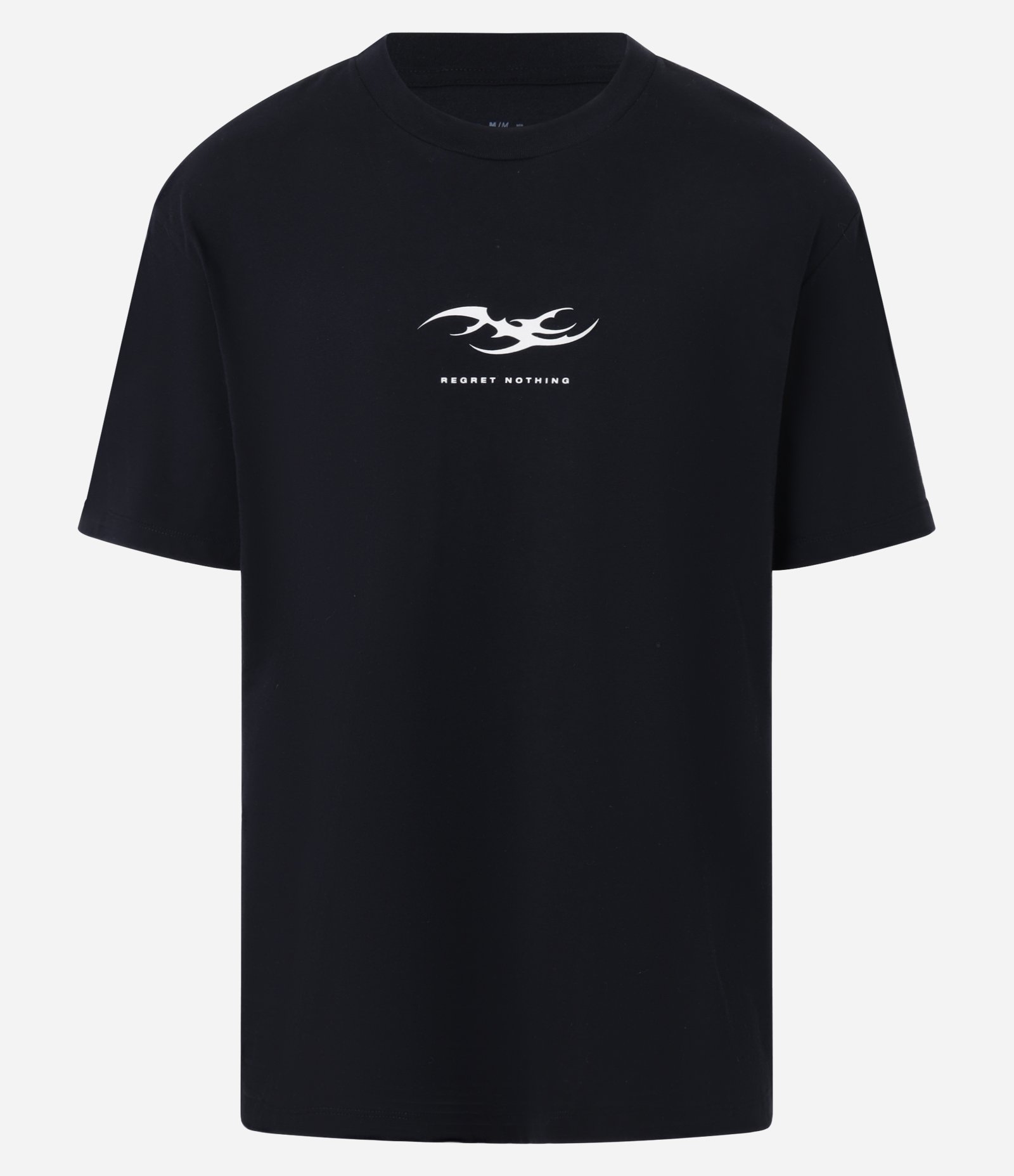 Camiseta Relaxed em Algodão com Estampa Lettering Preto 6