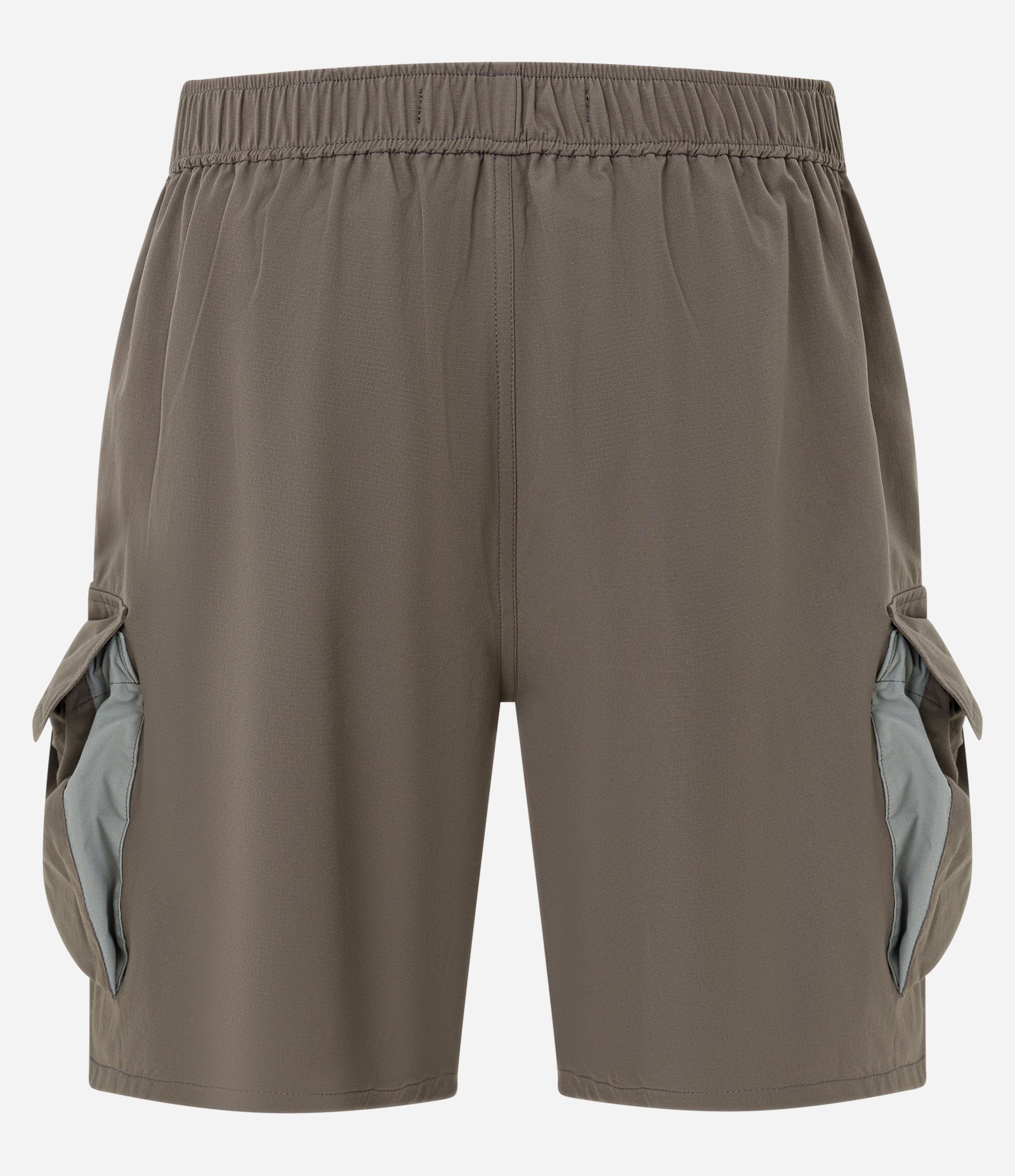 Bermuda Baggy com Cós Elástico Cinto Ajustável e Bolso Cargo Marrom 2