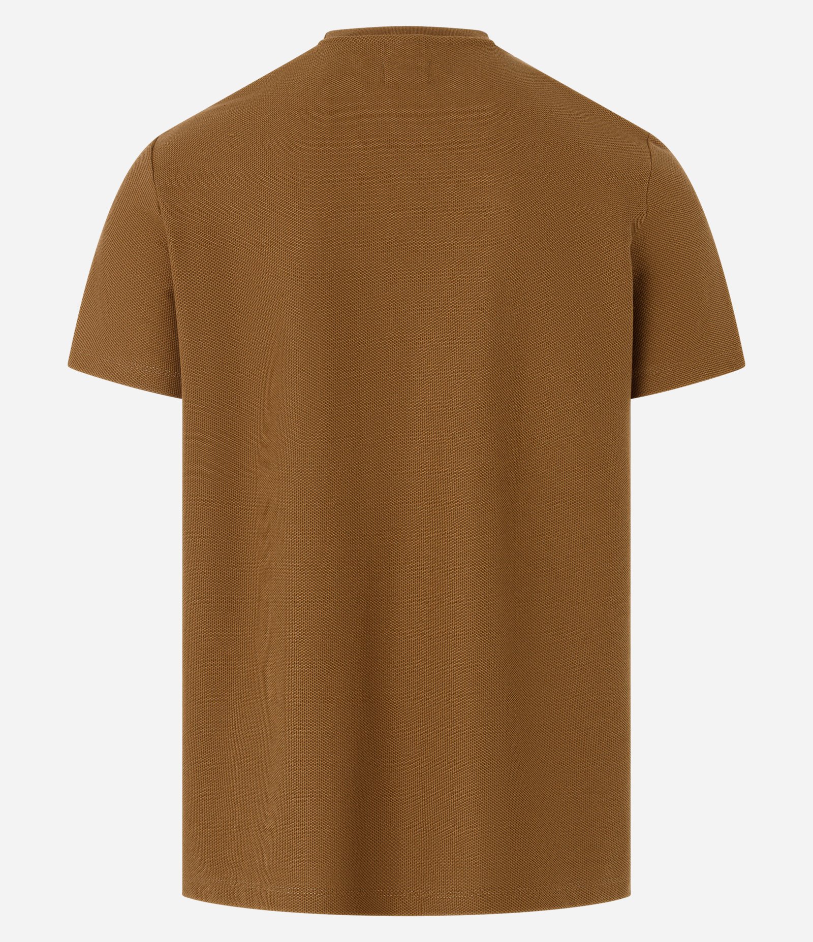 Camiseta Regular com Textura Colmeia Marrom 7