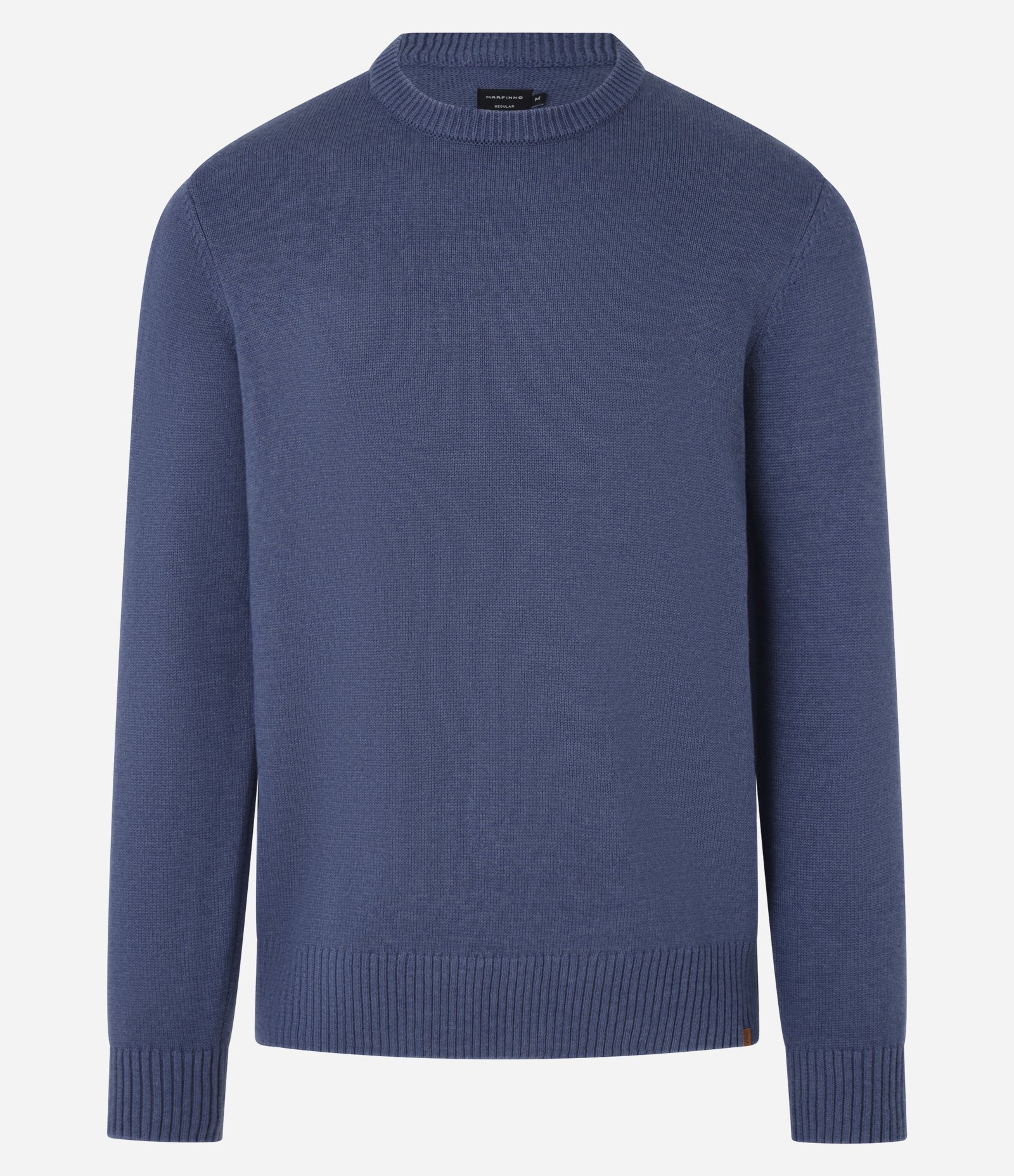 Suéter Comfort em Tricô com Manga e Barra Ajustadas Azul 5