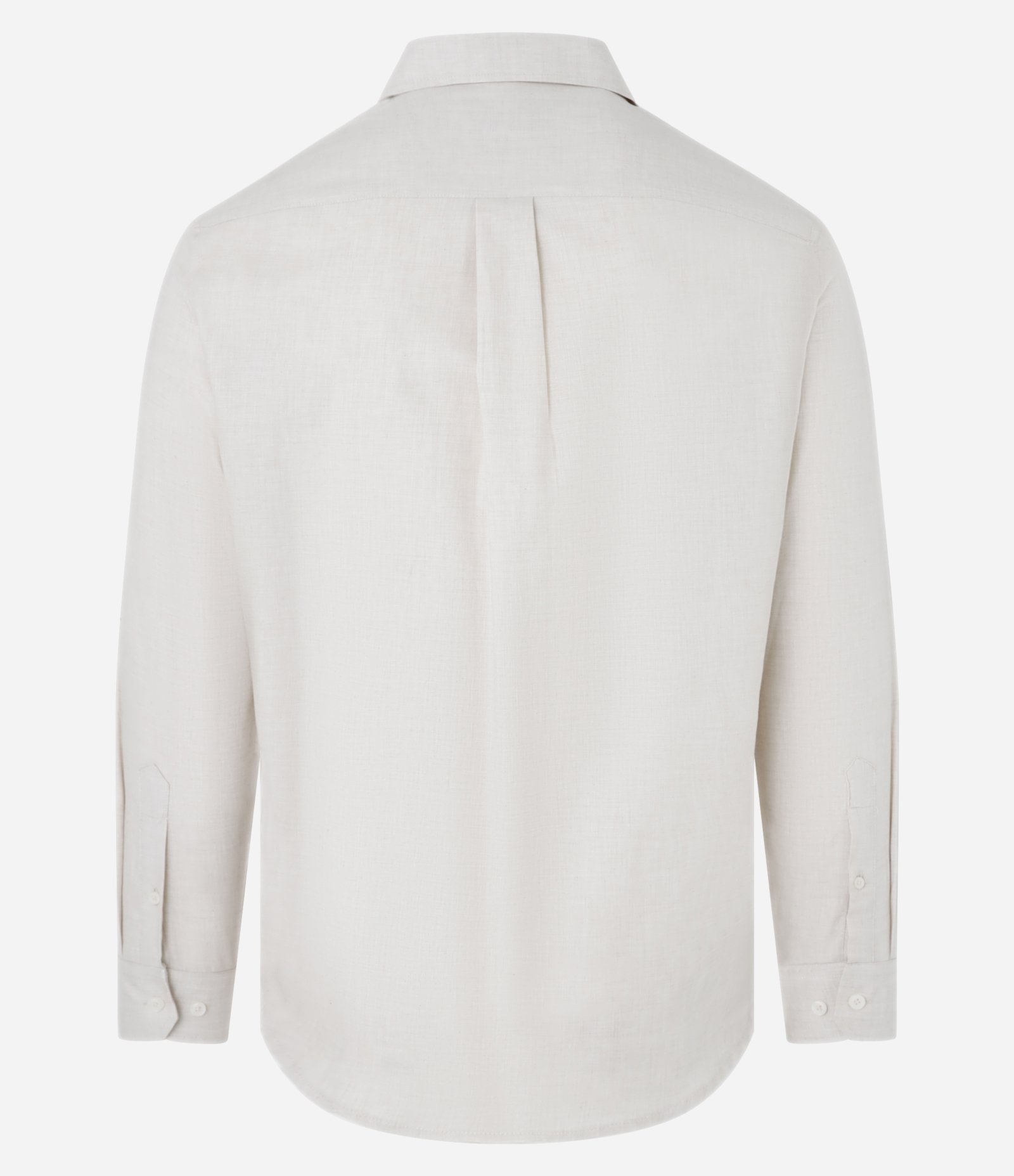 Camisa em Algodão com Botões Frontais e Efeito Mescla Bege 2