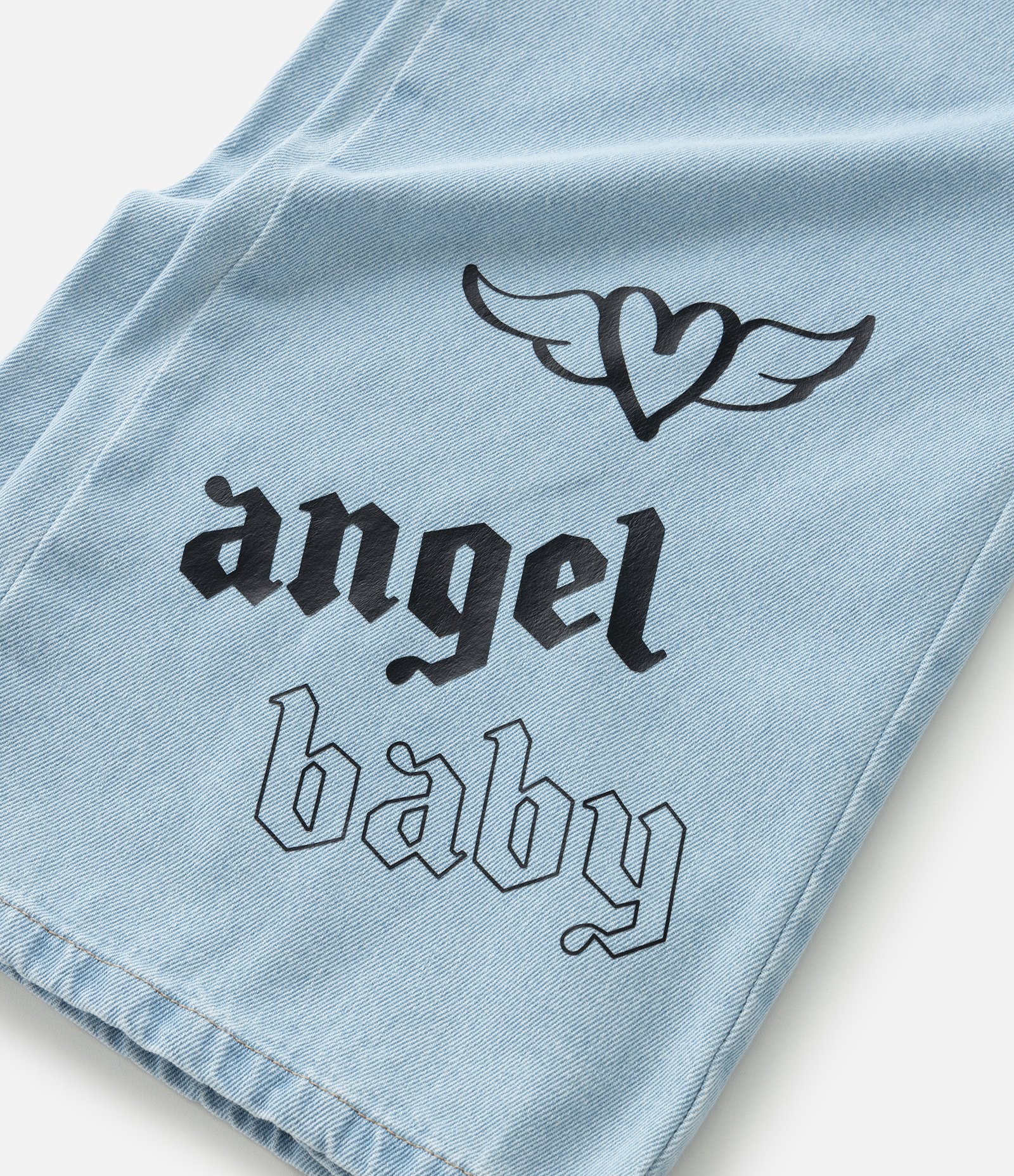 Jardineira Infantil Jeans com Estampa Doodles - Tam 5 a 14 Anos Azul 8