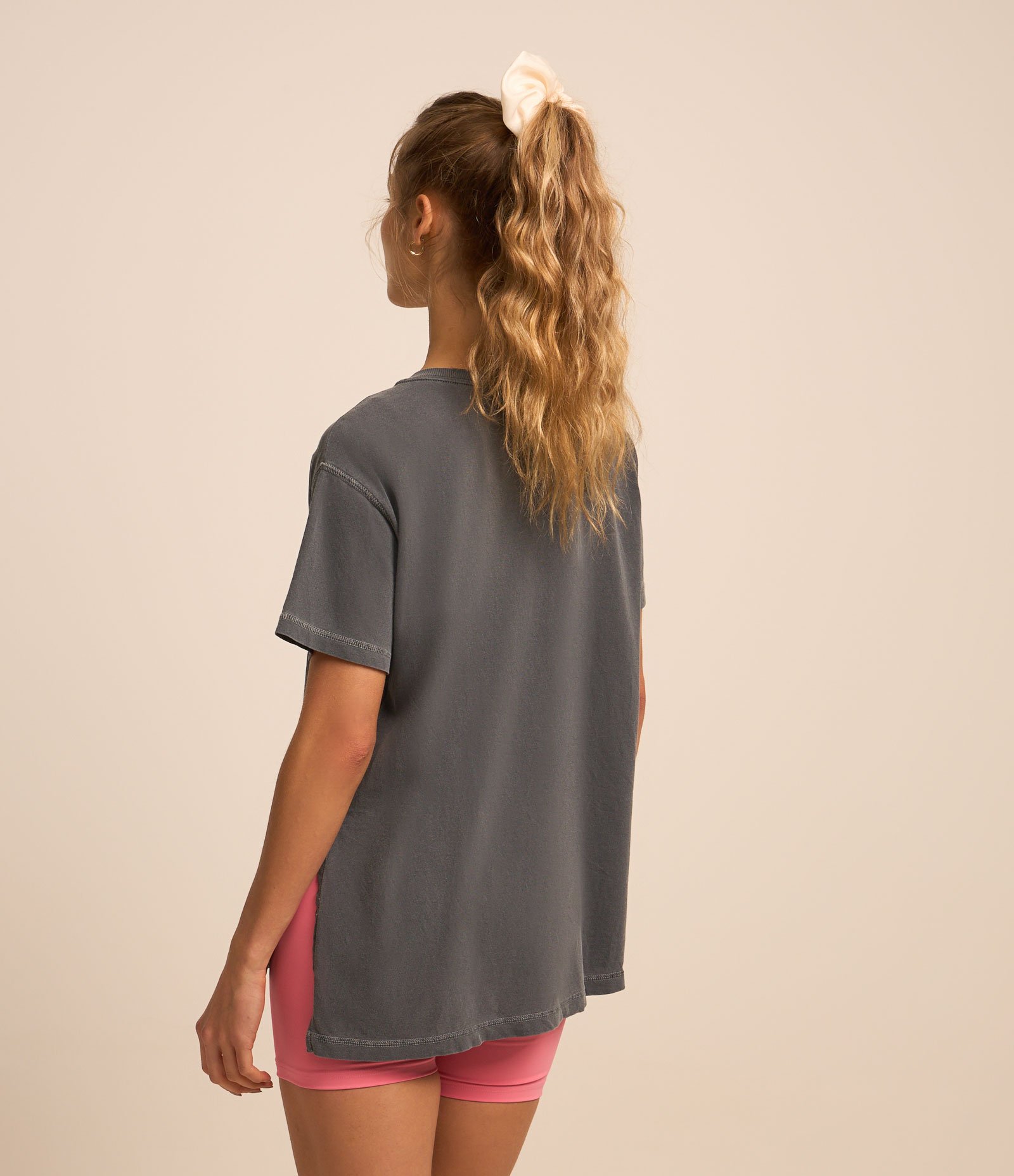 Camiseta Esportivas em Algodão com Estampa Move Cinza 3