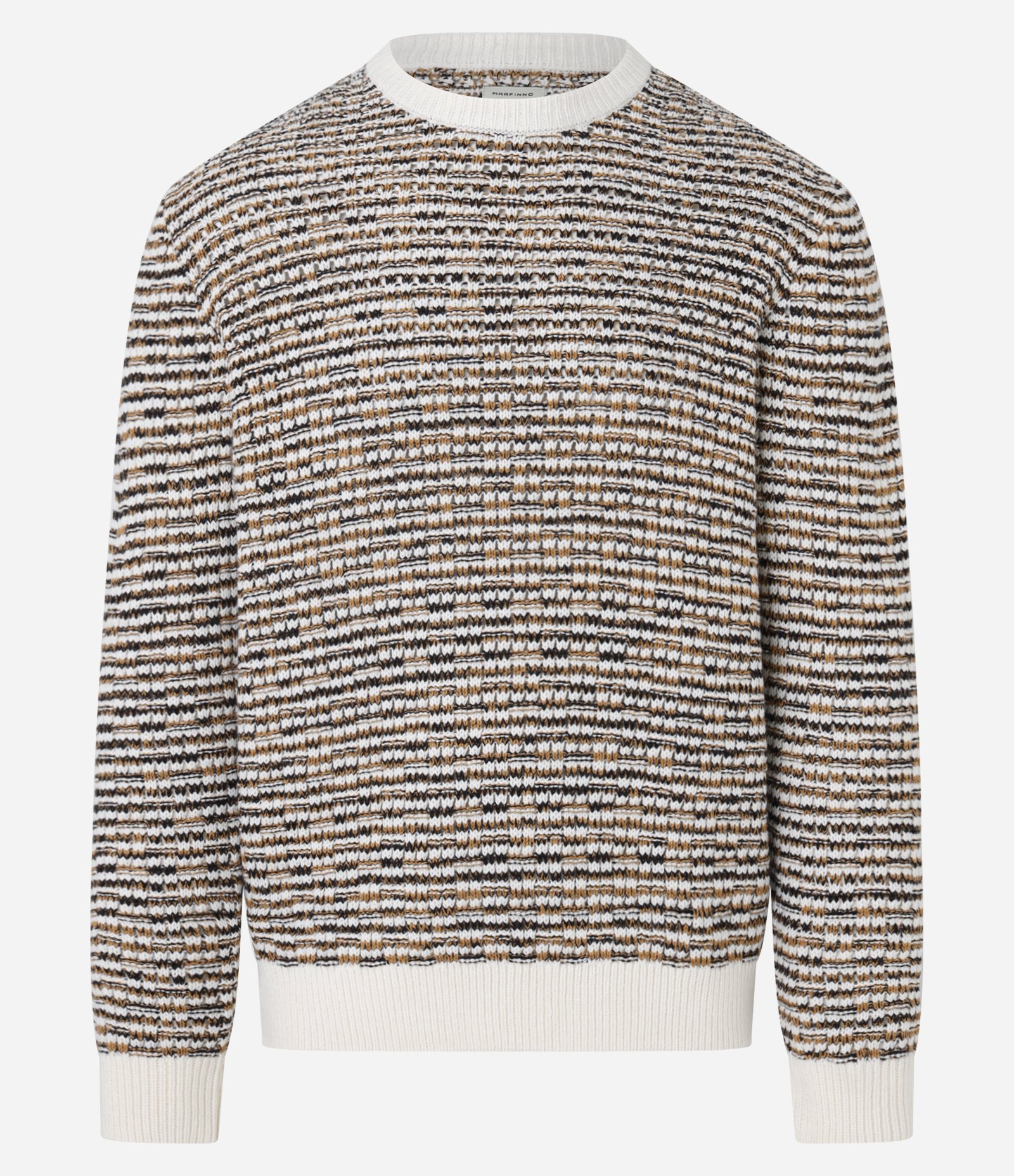 Suéter com Textura em Ponto Aberto Marrom 9