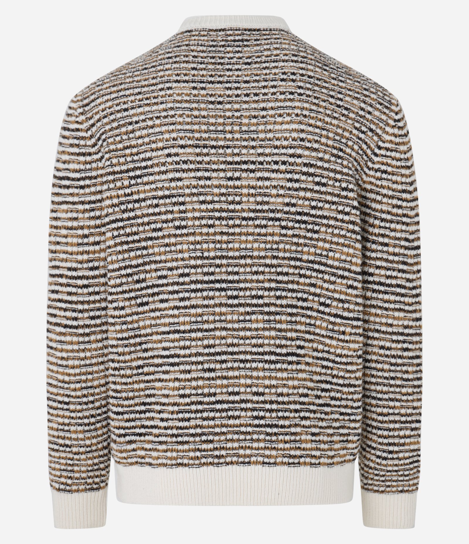 Suéter com Textura em Ponto Aberto Marrom 11