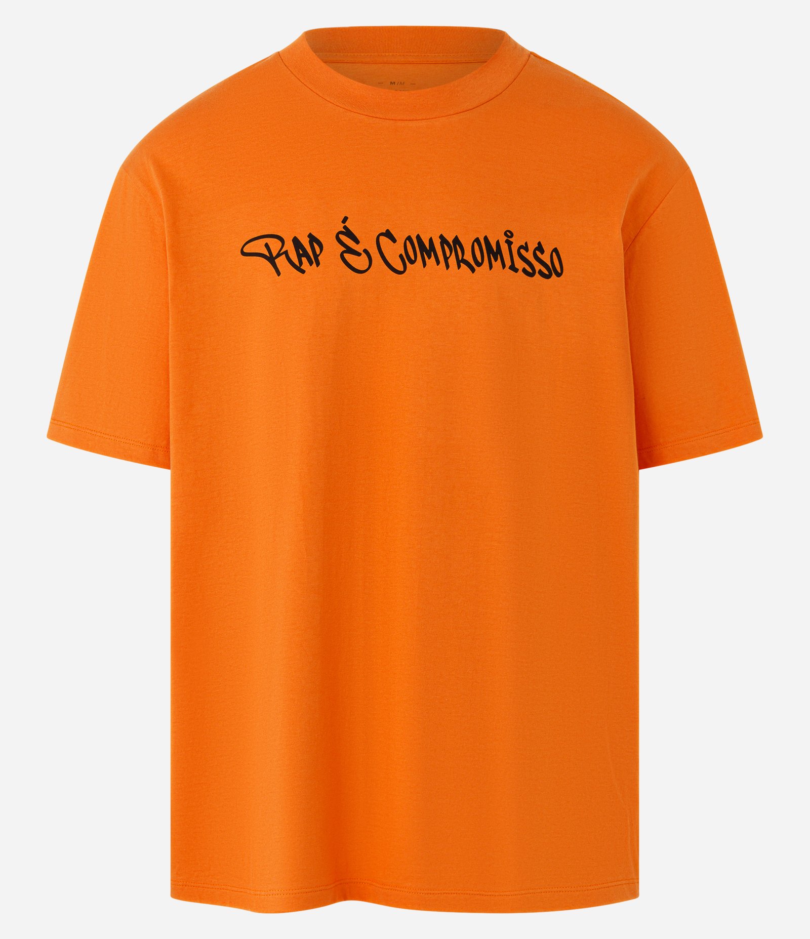 Camiseta Relaxed em Algodão com Estampa Sabotage Laranja 5