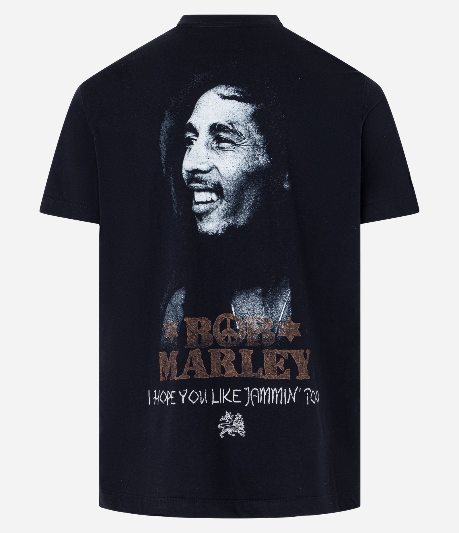 Camiseta Comfort em Algodão com Estampa do Bob Marley Preto 5