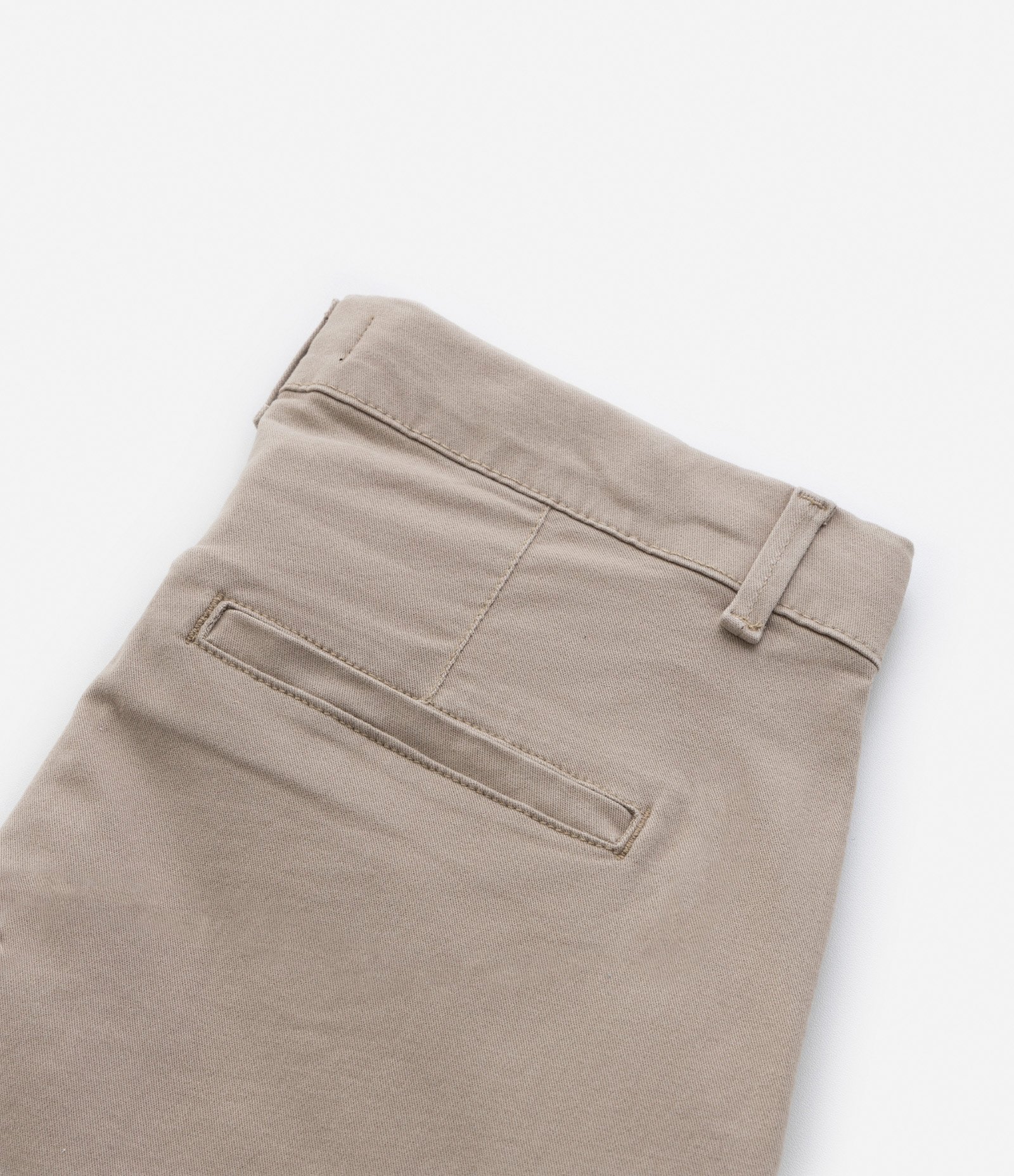 Calça Slim Infantil com Bolsos - Tam 5 a 14 anos Bege Médio 8