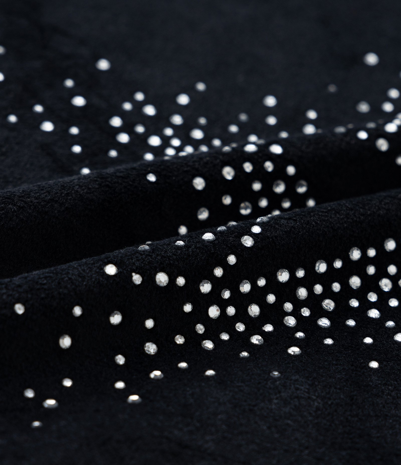 Pijama Infantil Longo em Plush com Estrela de Strass - Tam 5 ao 14 anos Preto/Cinza 6