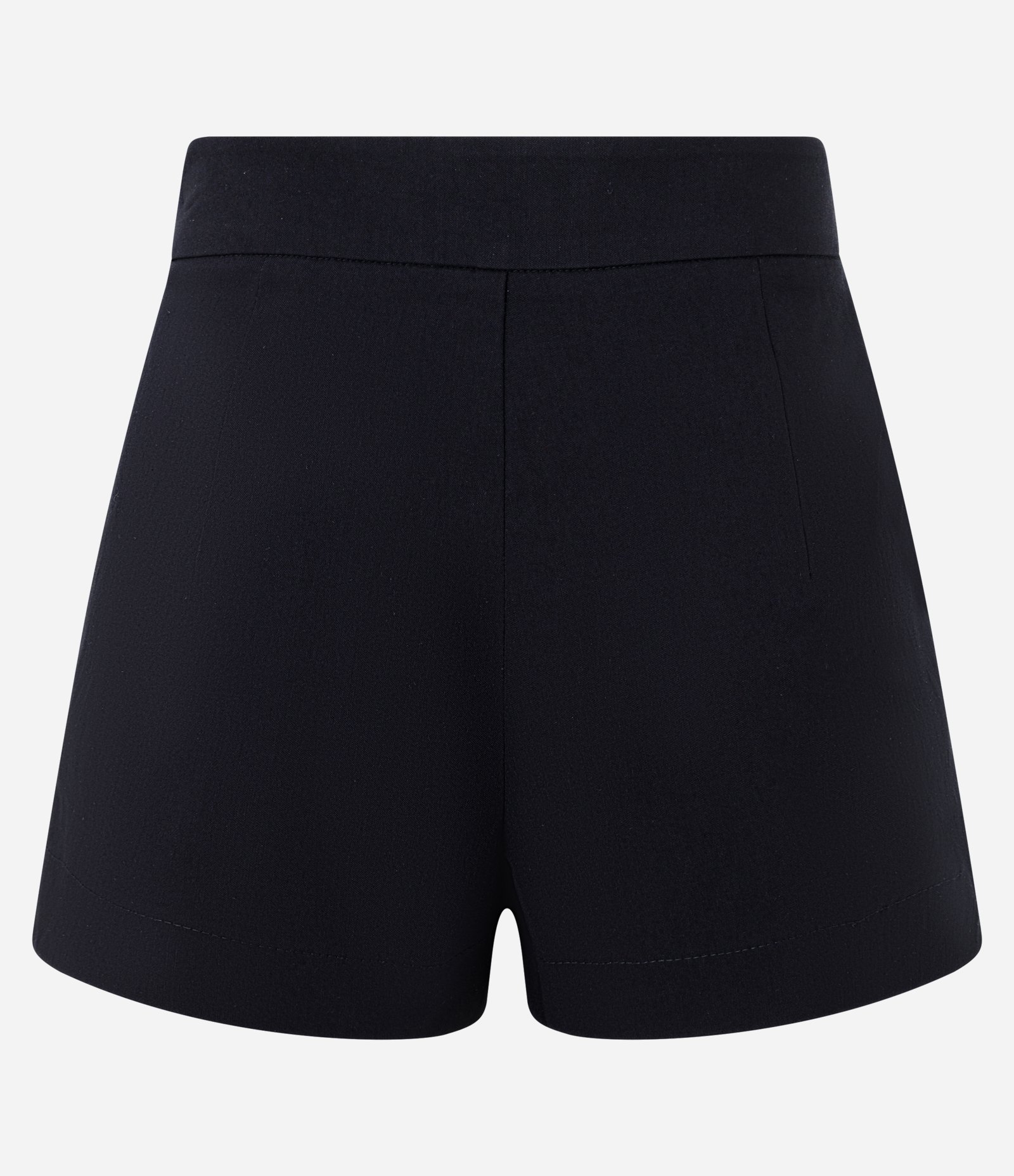 Short Curto em Bengaline com Zíper Tratorado e Brilhos Aplicados Preto 7