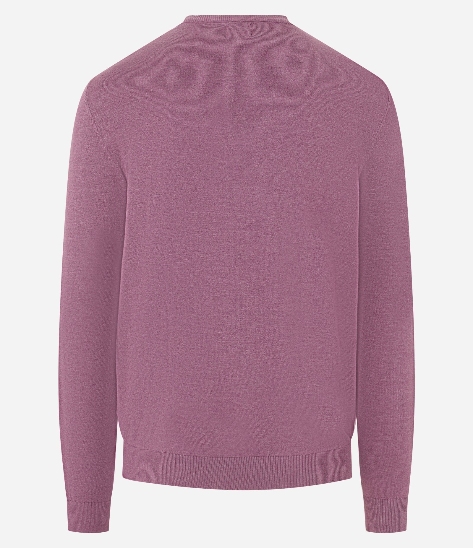 Suéter Básico em Efeito Tricô com Acabamento Canelado Roxo 6