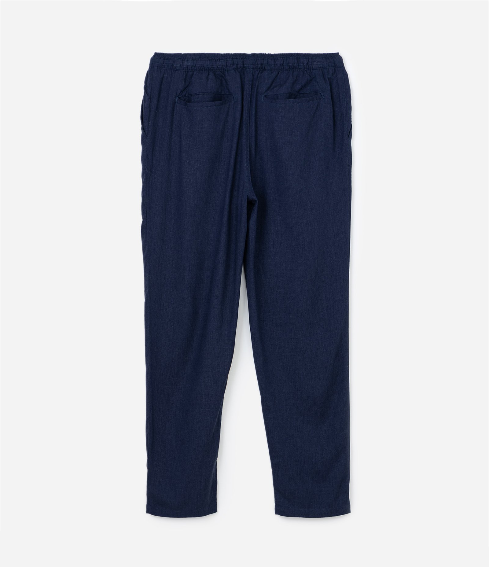 Calça em Viscose com Textura e Cós Elástico Azul 7