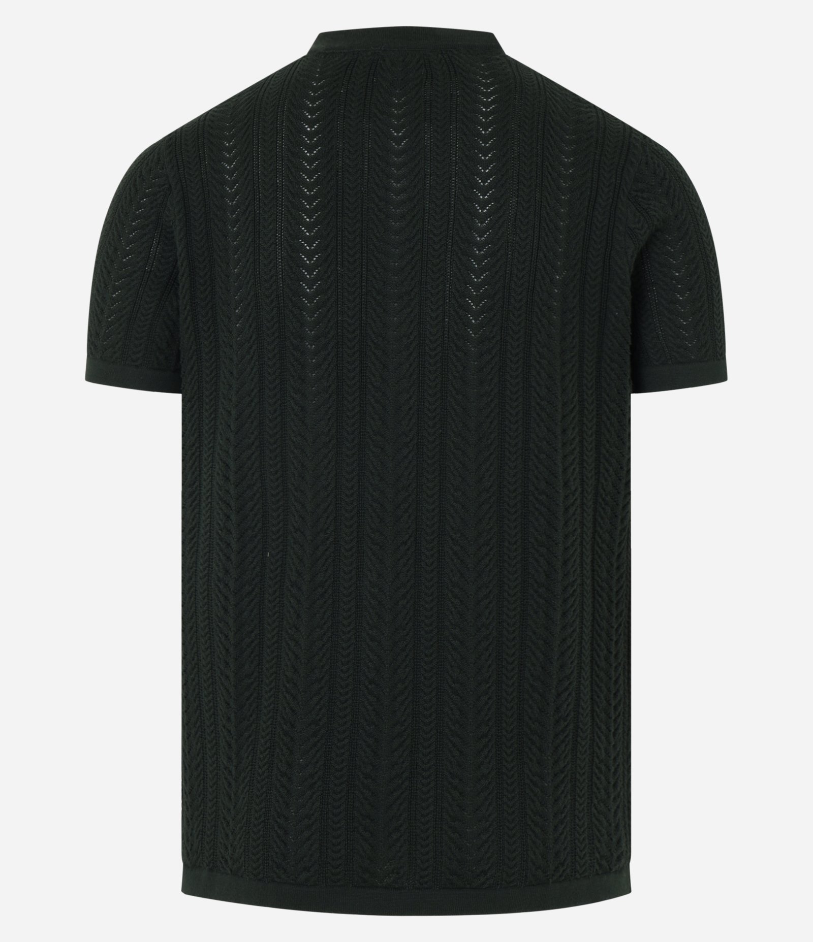 Camiseta Regular com Textura Trançada Verde 3