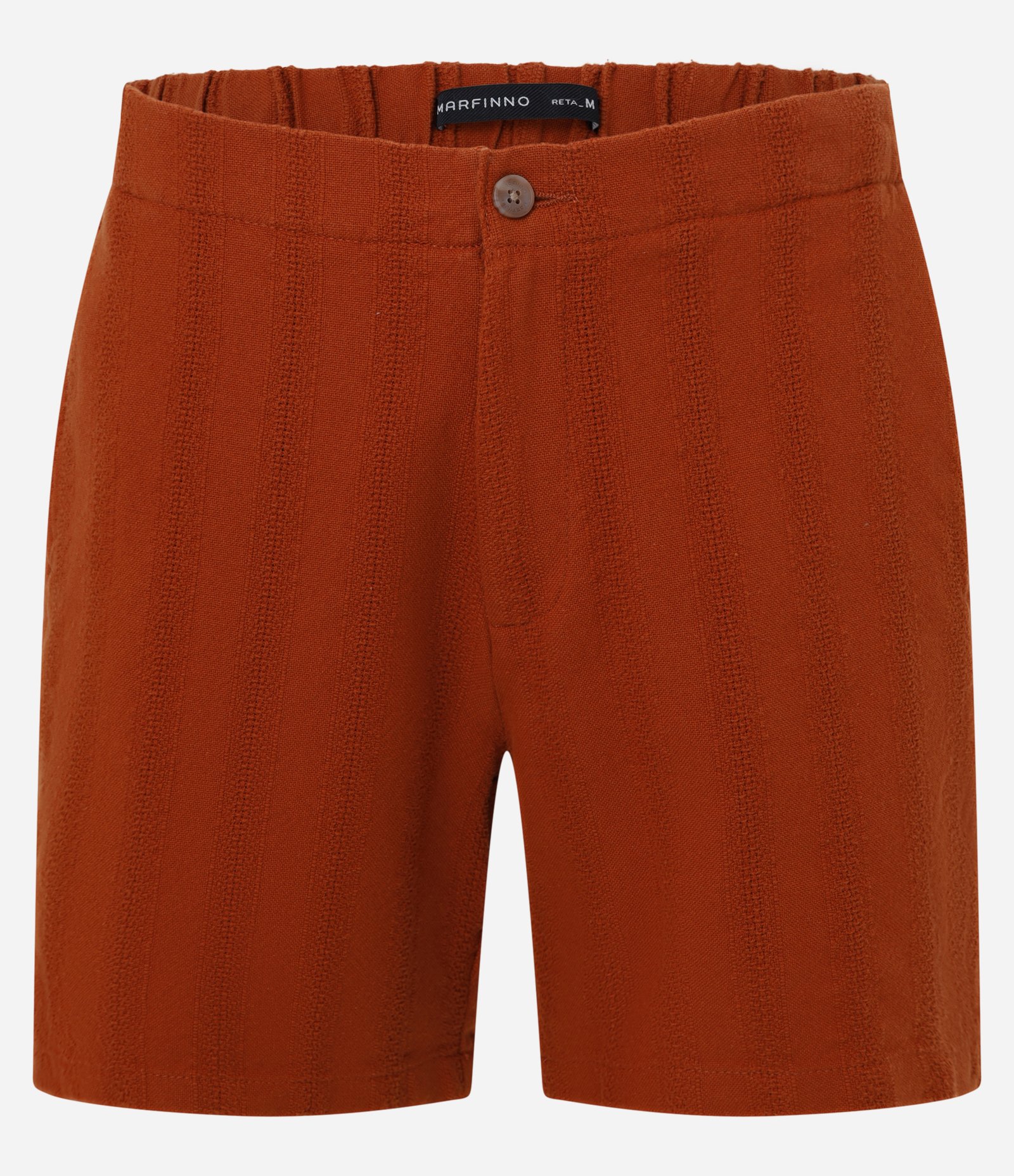 Bermuda em Algodão com Textura e Cós Elástico Vermelho 5