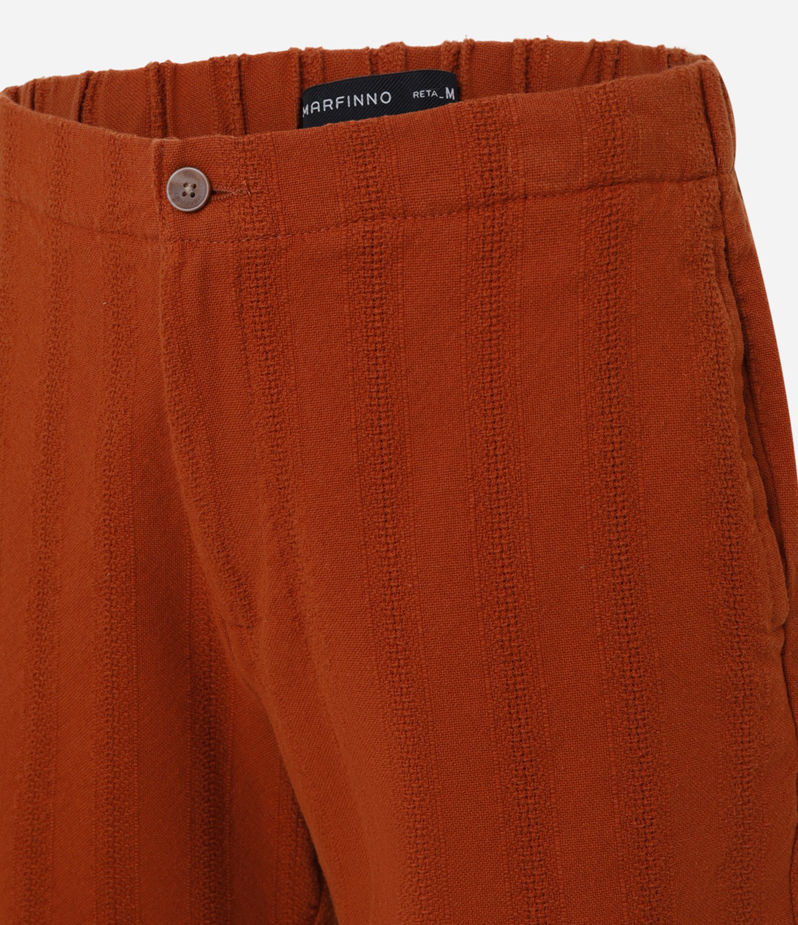 Bermuda em Algodão com Textura e Cós Elástico Vermelho 6