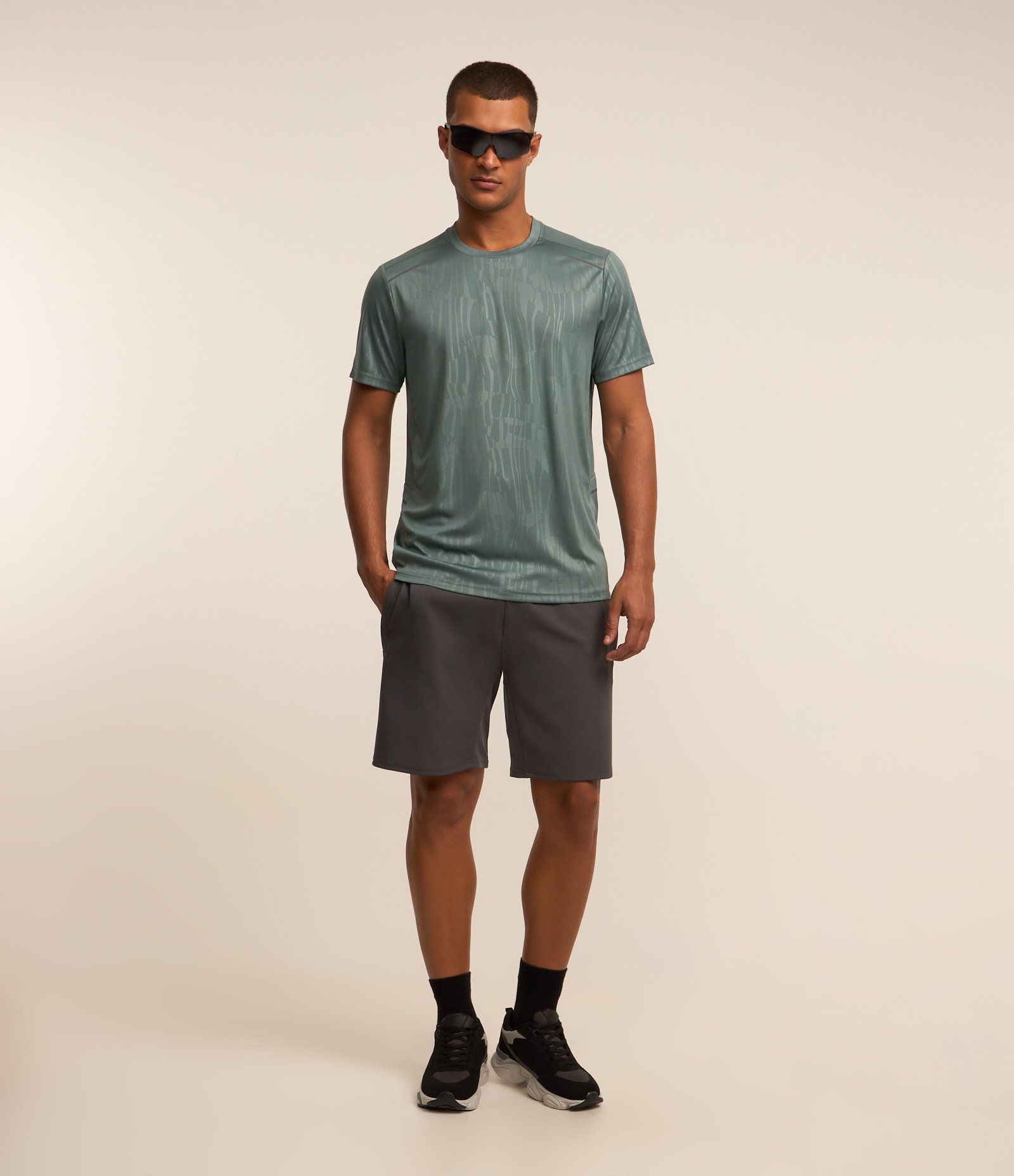 Camiseta Esportiva Tecnologia Dry com Estampa Heat Print Verde 2