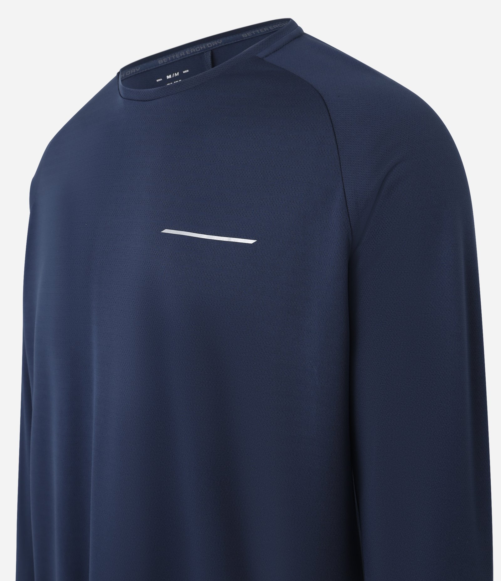 Camiseta Esportiva em Tecnologia Dry com Estampa Lettering Azul 7