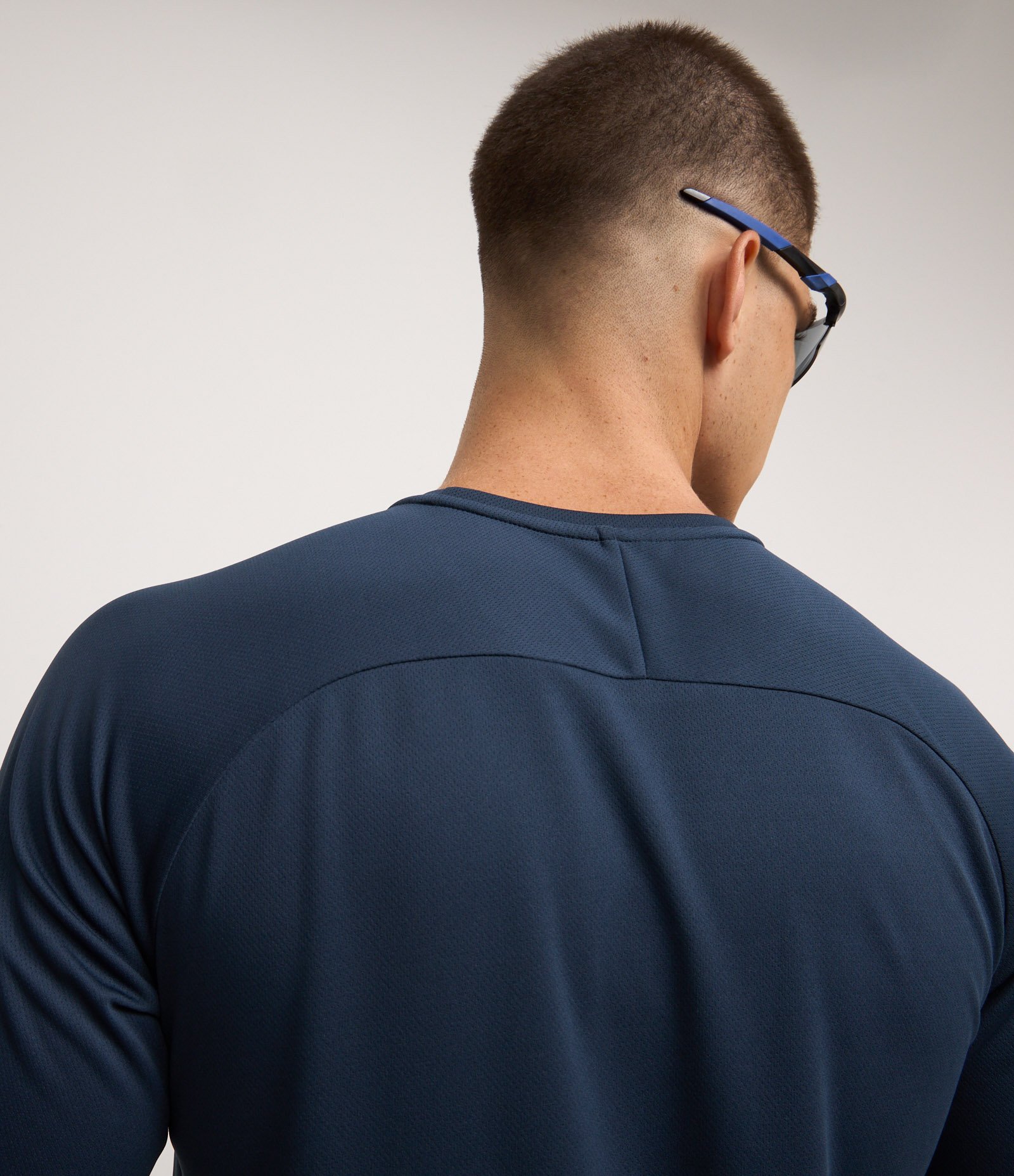 Camiseta Esportiva em Tecnologia Dry com Estampa Lettering Azul 3