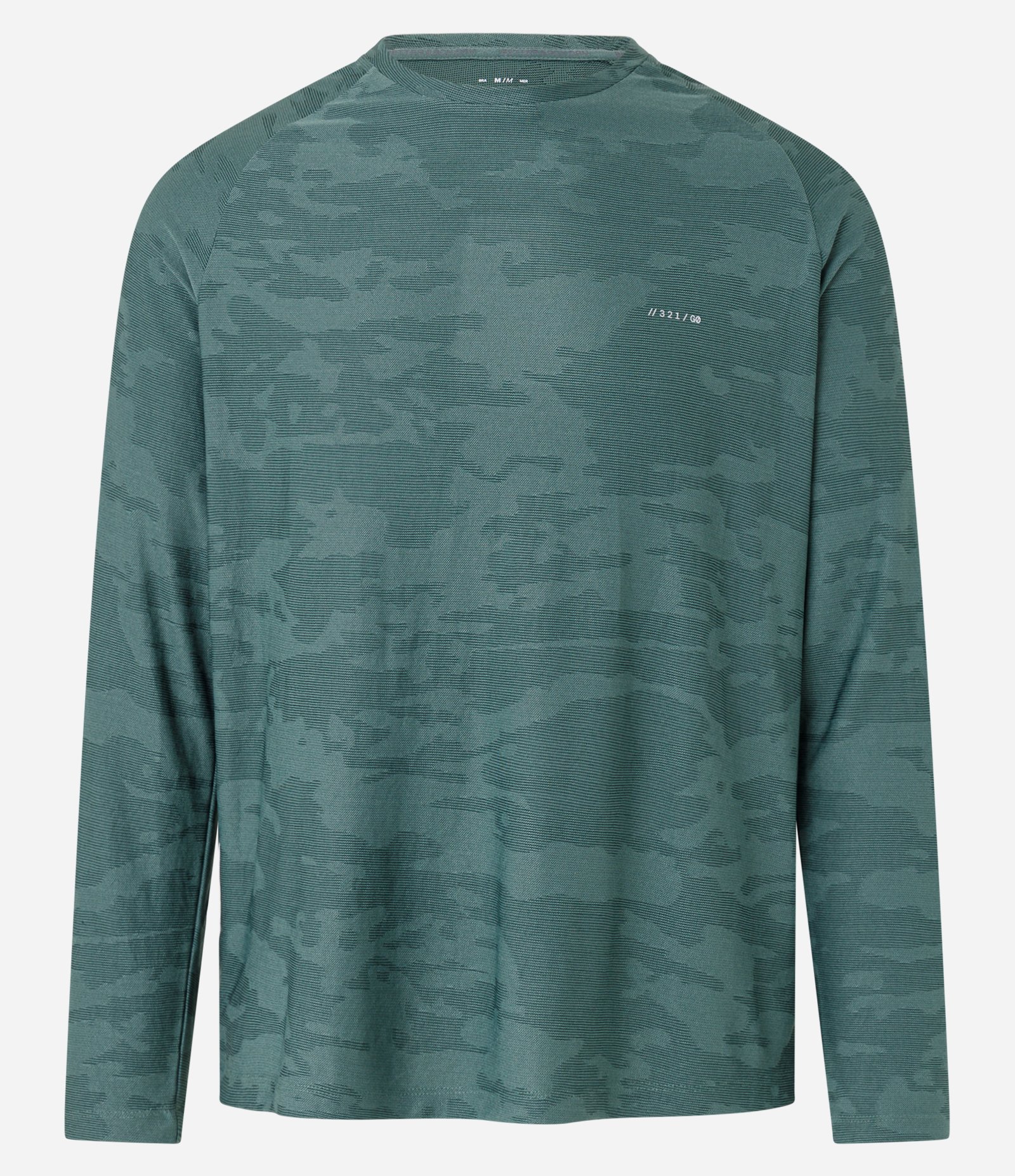 Camiseta Esportiva em Tecnologia Dry com Textura Jacquard Verde 7
