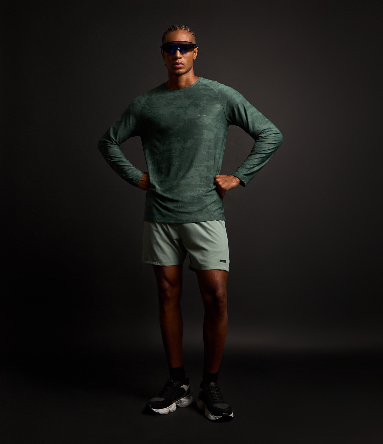 Camiseta Esportiva em Tecnologia Dry com Textura Jacquard Verde 2