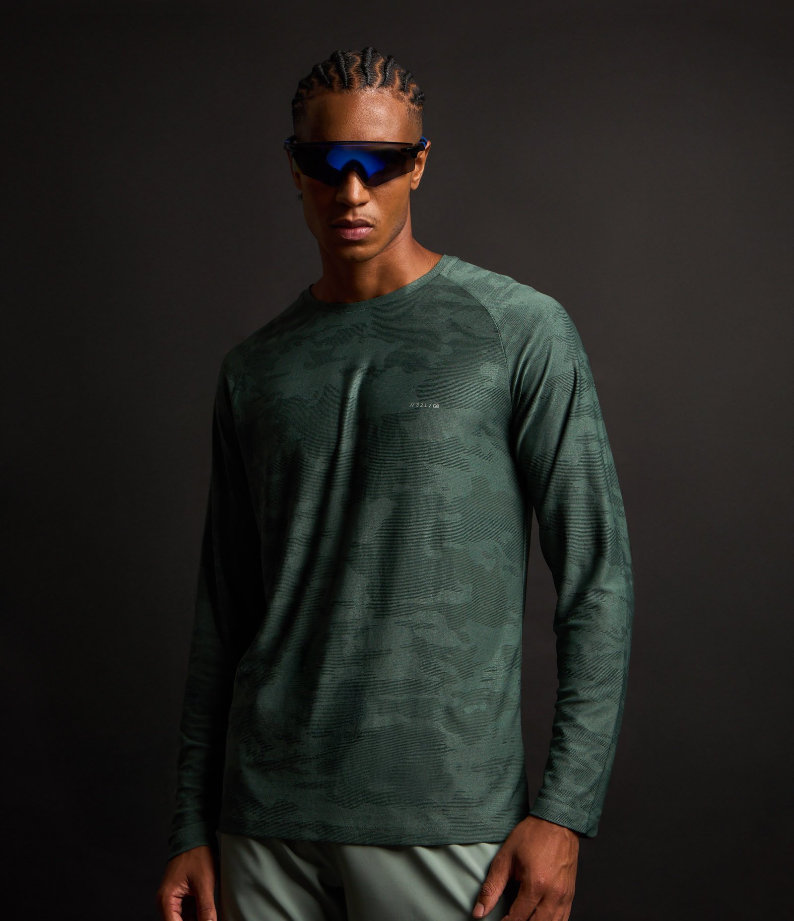 Camiseta Esportiva em Tecnologia Dry com Textura Jacquard Verde 6