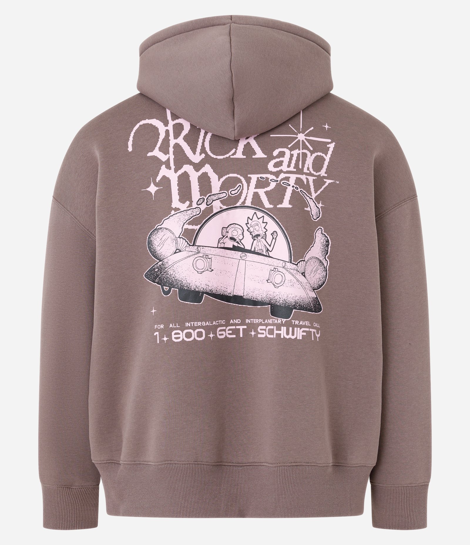 Blusão Balloon em Moletom com Estampa Rick and Morty Marrom 6
