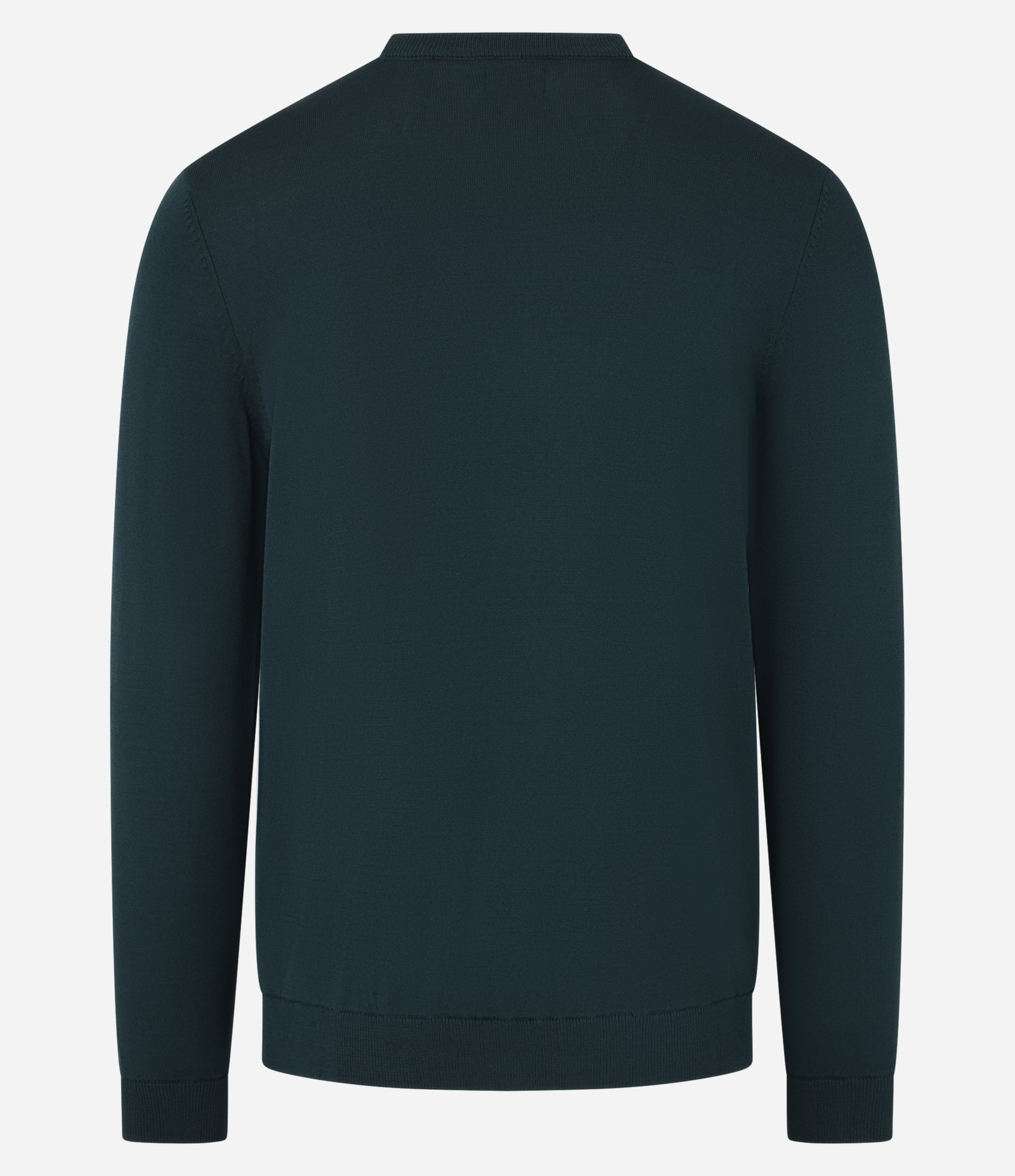 Suéter Básico em Viscose com Gola Redonda Verde Escuro 9