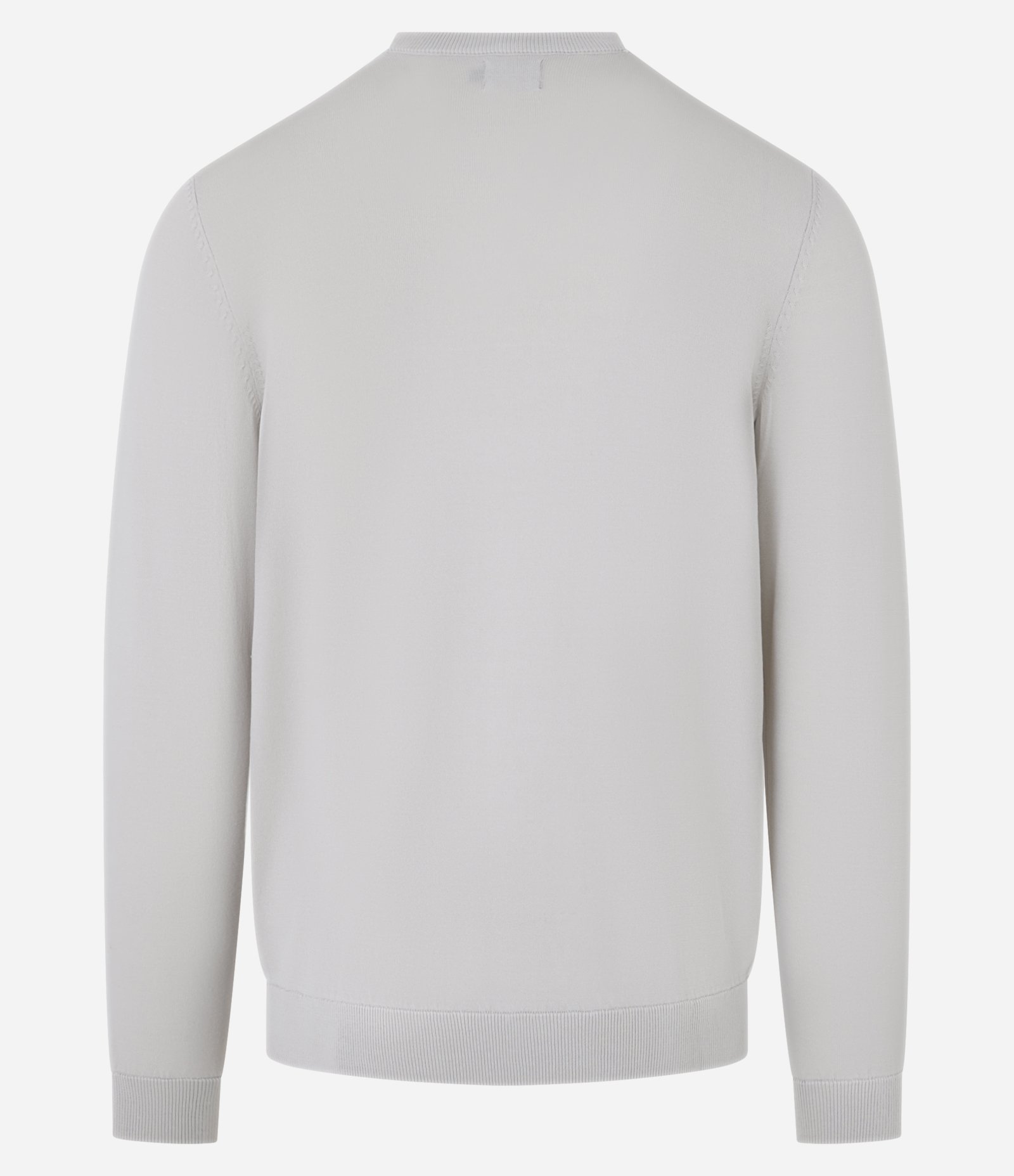 Suéter Básico em Viscose com Gola Redonda Cinza 6