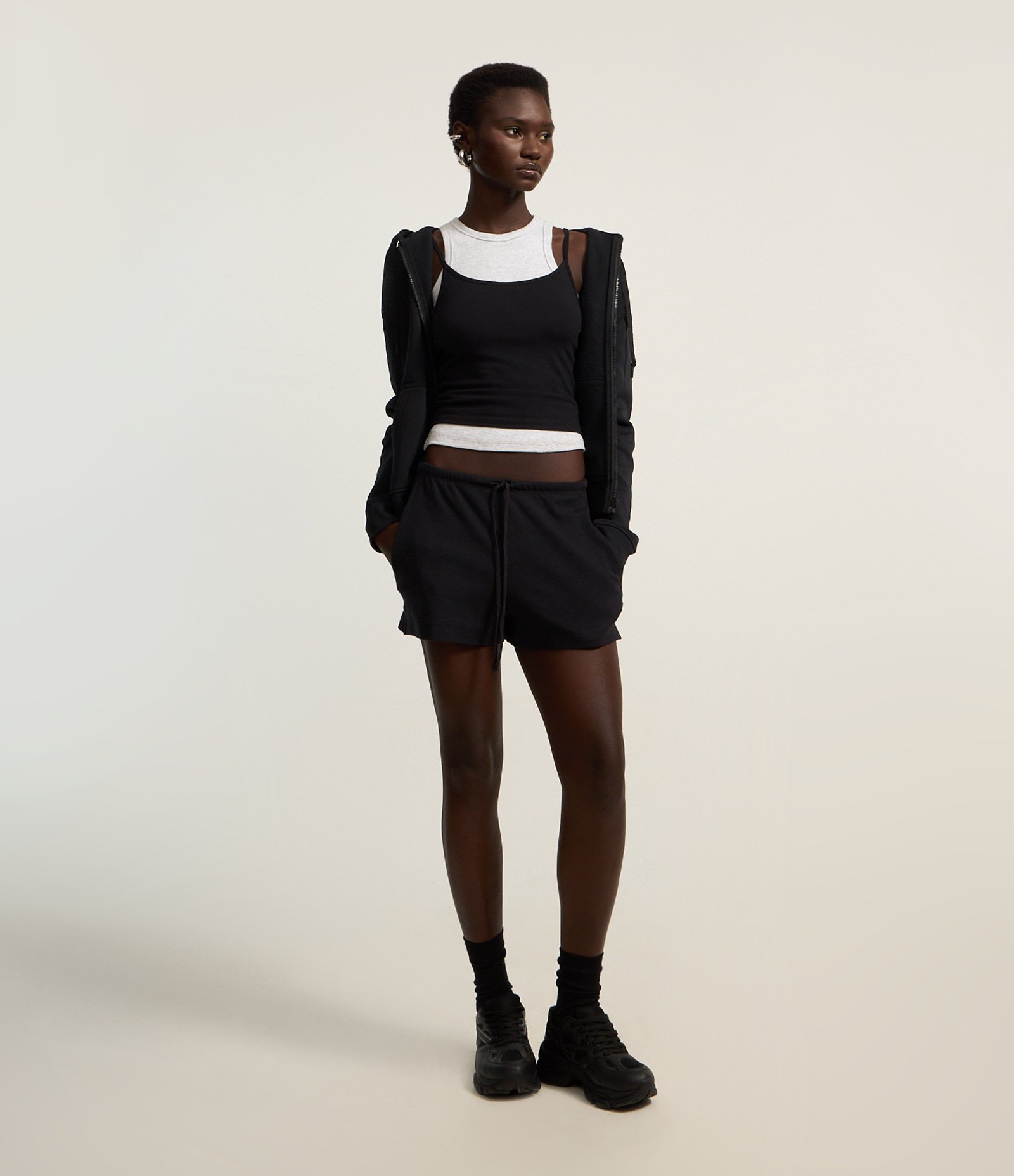 Short Básico em Ribana com Amarração no Cós 1