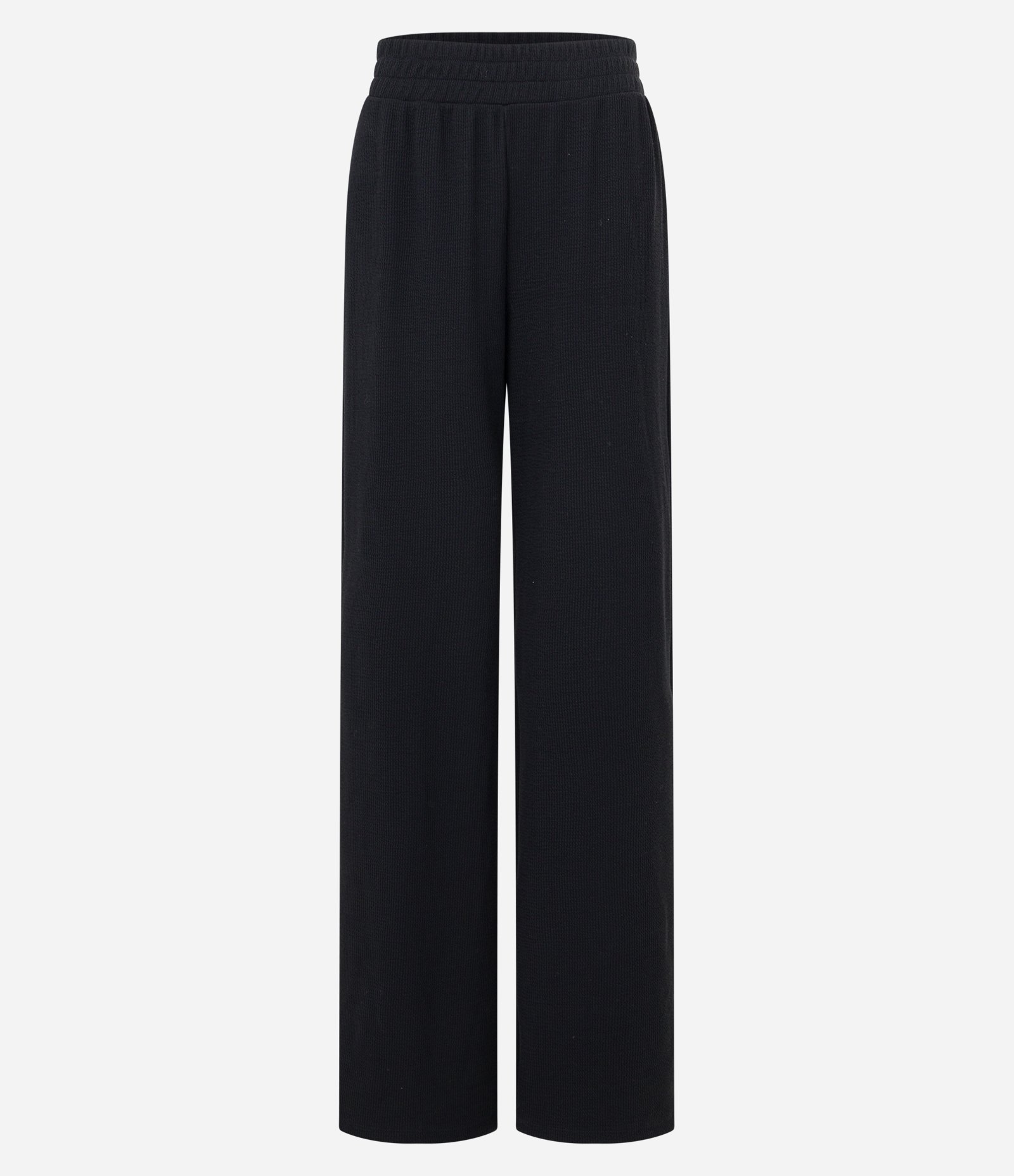 Calça Reta em Ribana Texturizada Preto 5