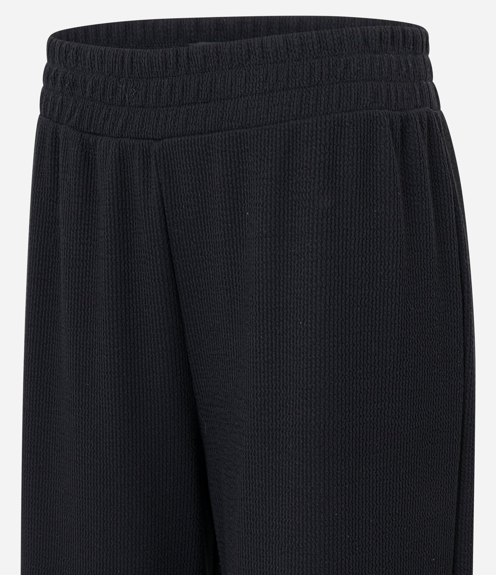 Calça Reta em Ribana Texturizada Preto 6