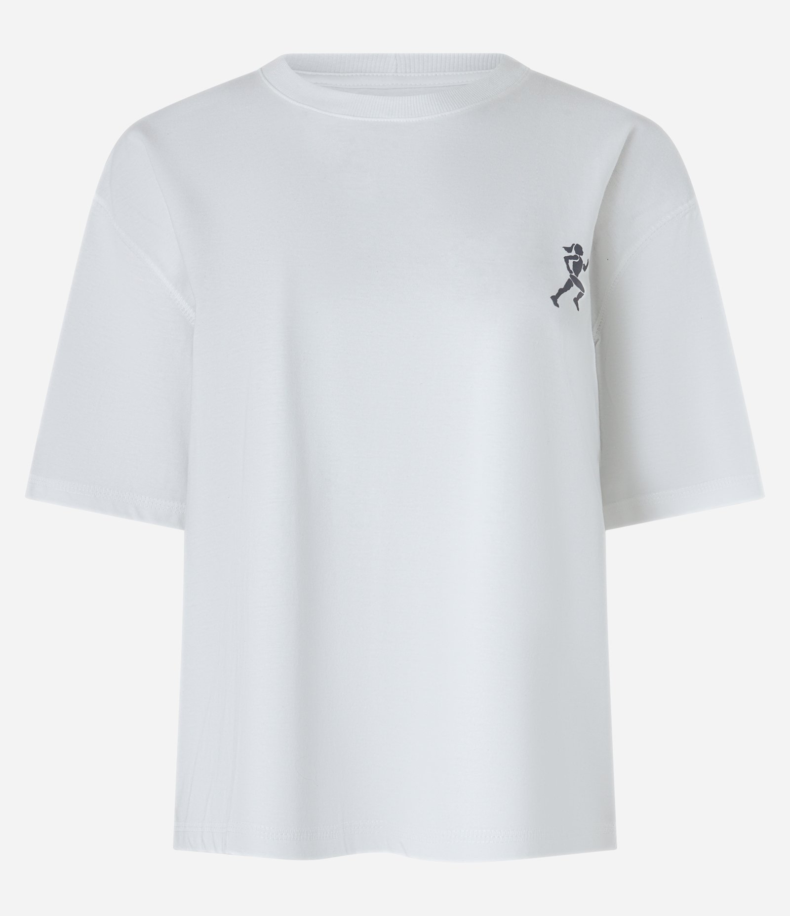 Camiseta Esportiva em Algodão e Estampa Localizada Frente e Costas Branco 4