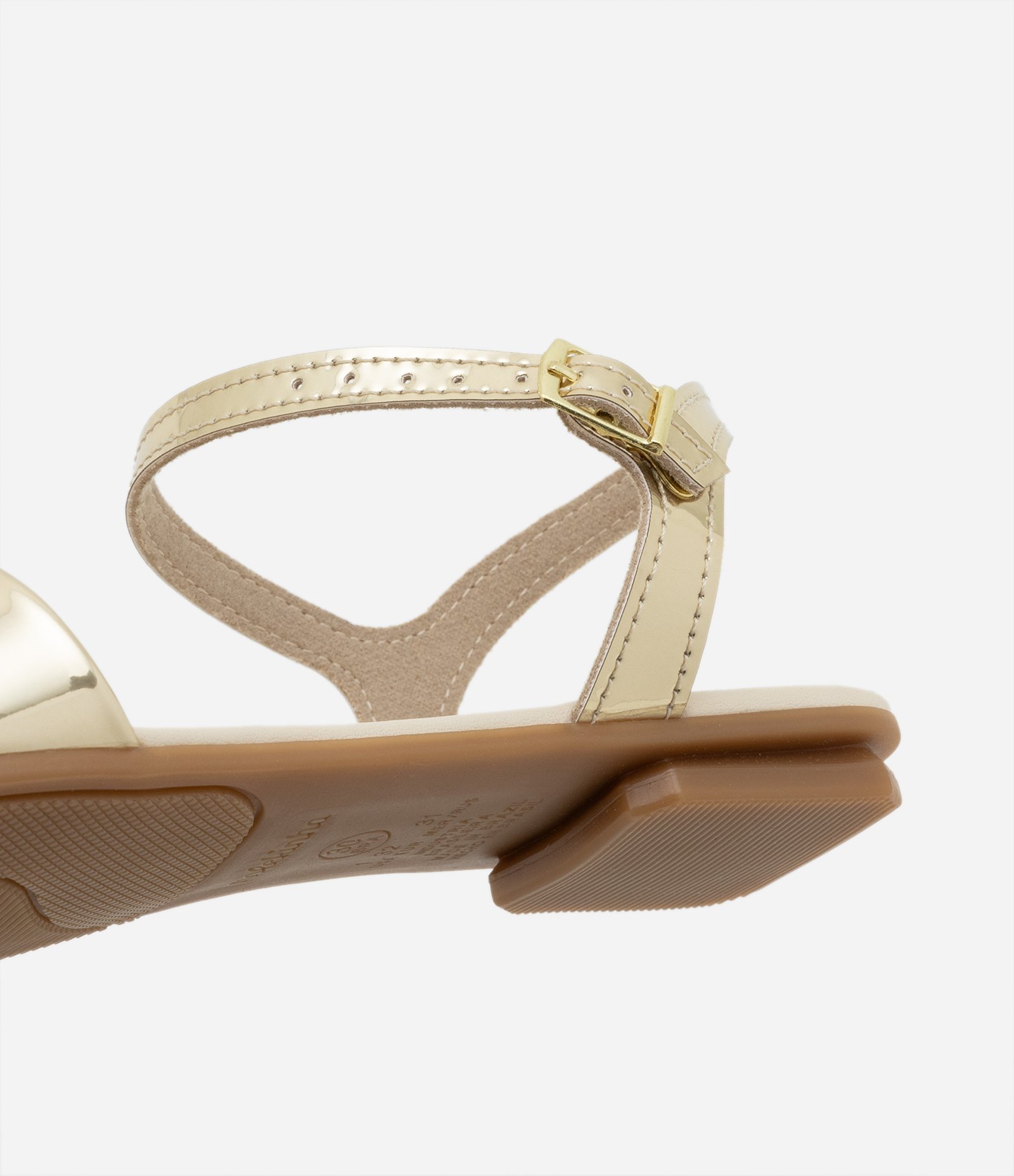 Sandália Infantil em PU com Laço Molekinha - Tam 26 ao 36 Dourado 2