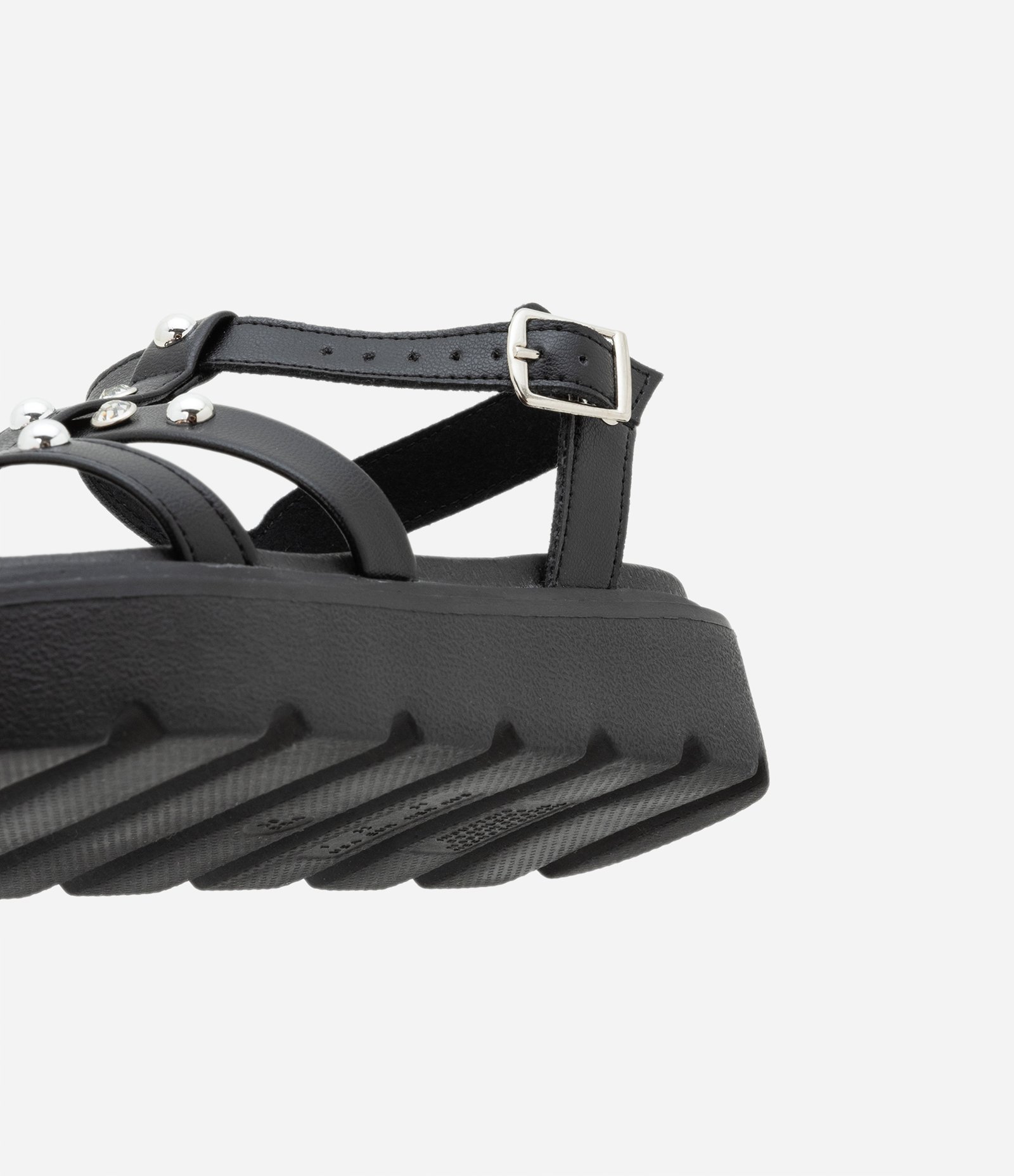 Sandália Flatform Infantil com Brilhos Molekinha - 26 a 36 Preto 3