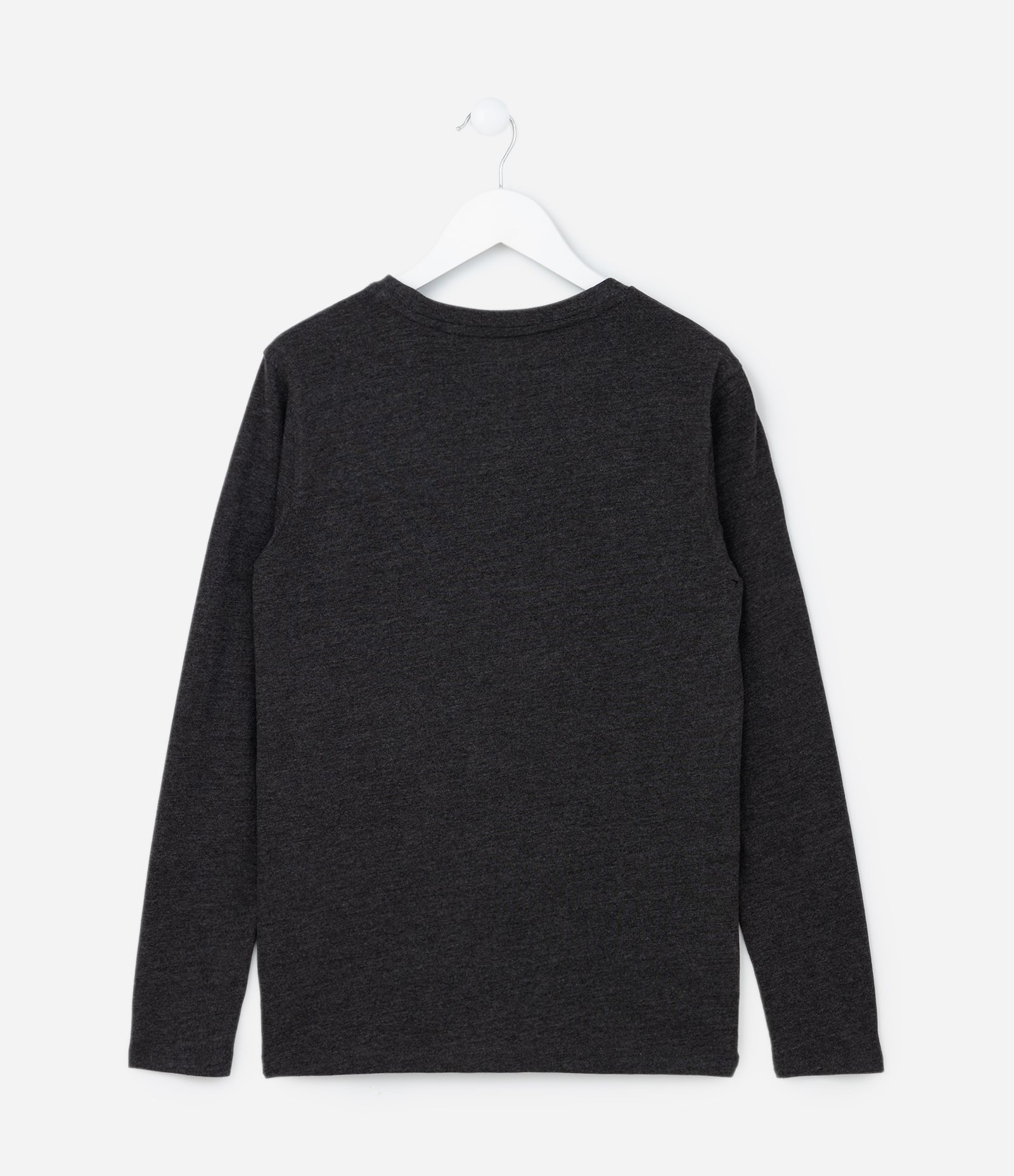 Camiseta Infantil com Estampa de Montanha - Tam 5 a 14 anos Preto Mescla 2