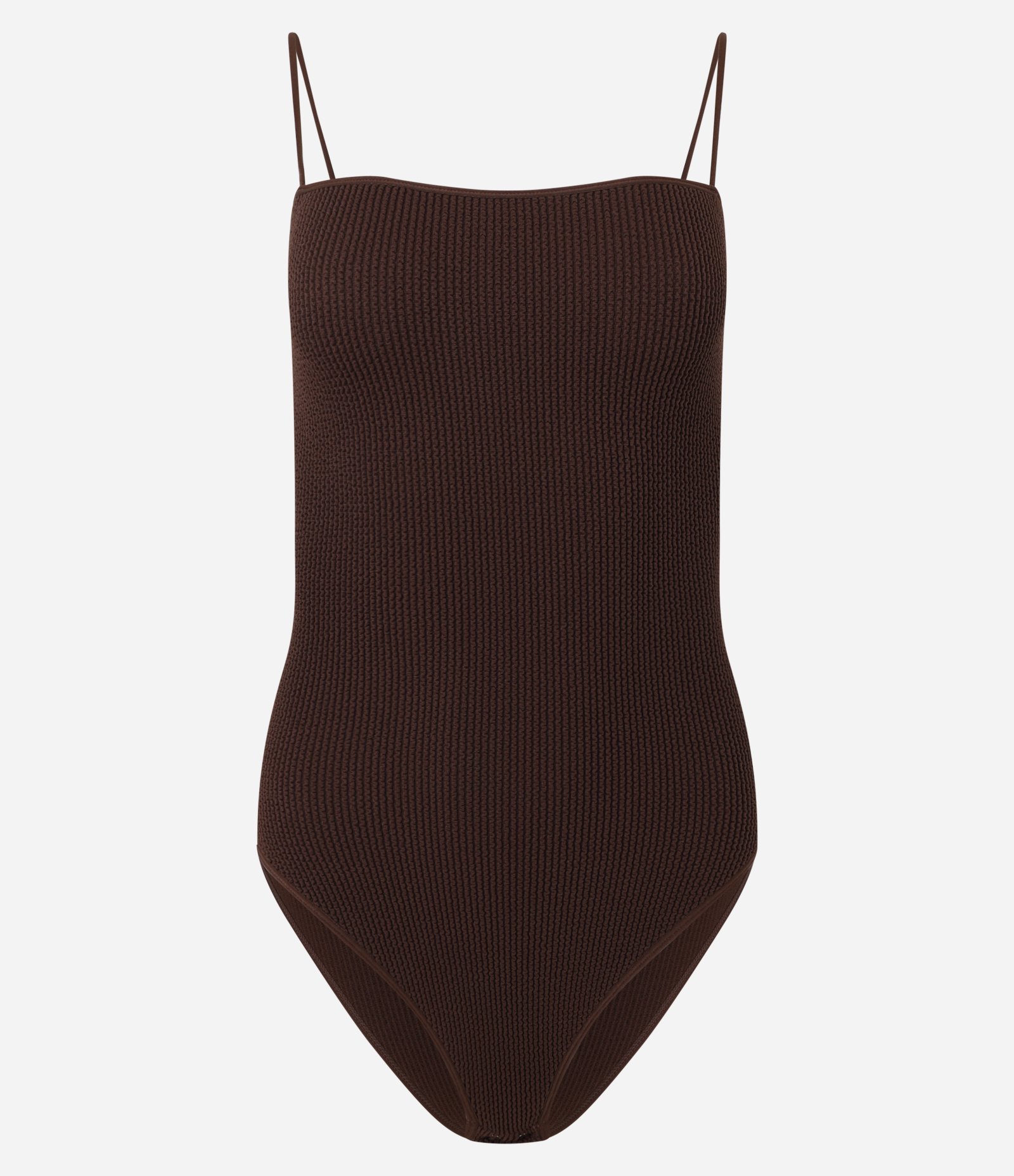 Body Seamless com Alça Rabo de Rato Marrom 5