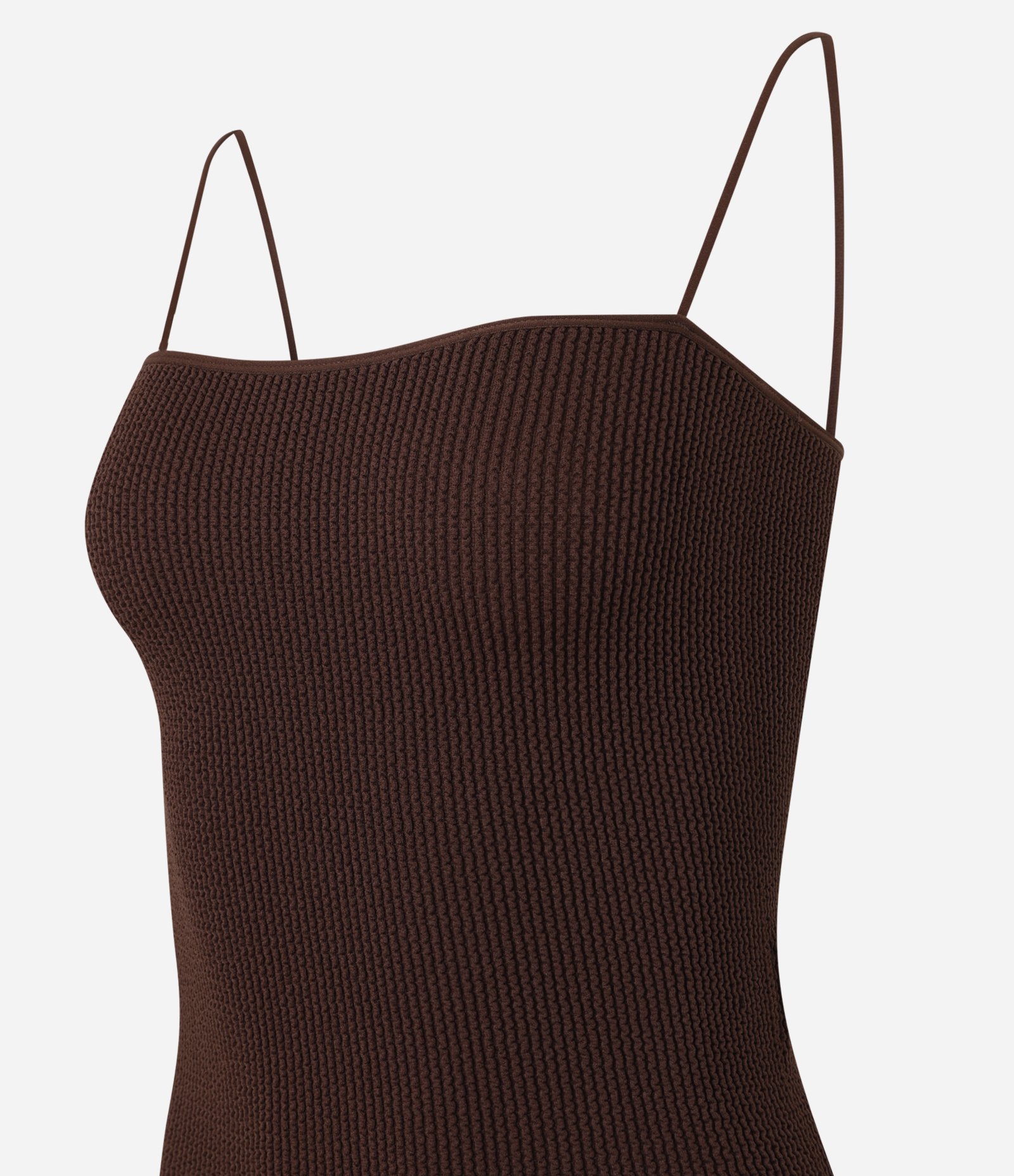 Body Seamless com Alça Rabo de Rato Marrom 6