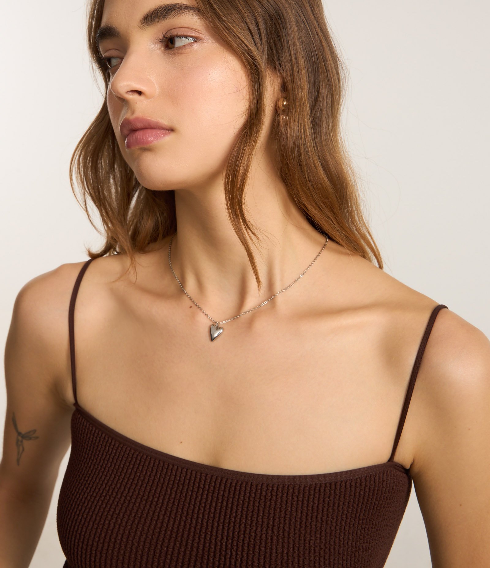 Body Seamless com Alça Rabo de Rato Marrom 4