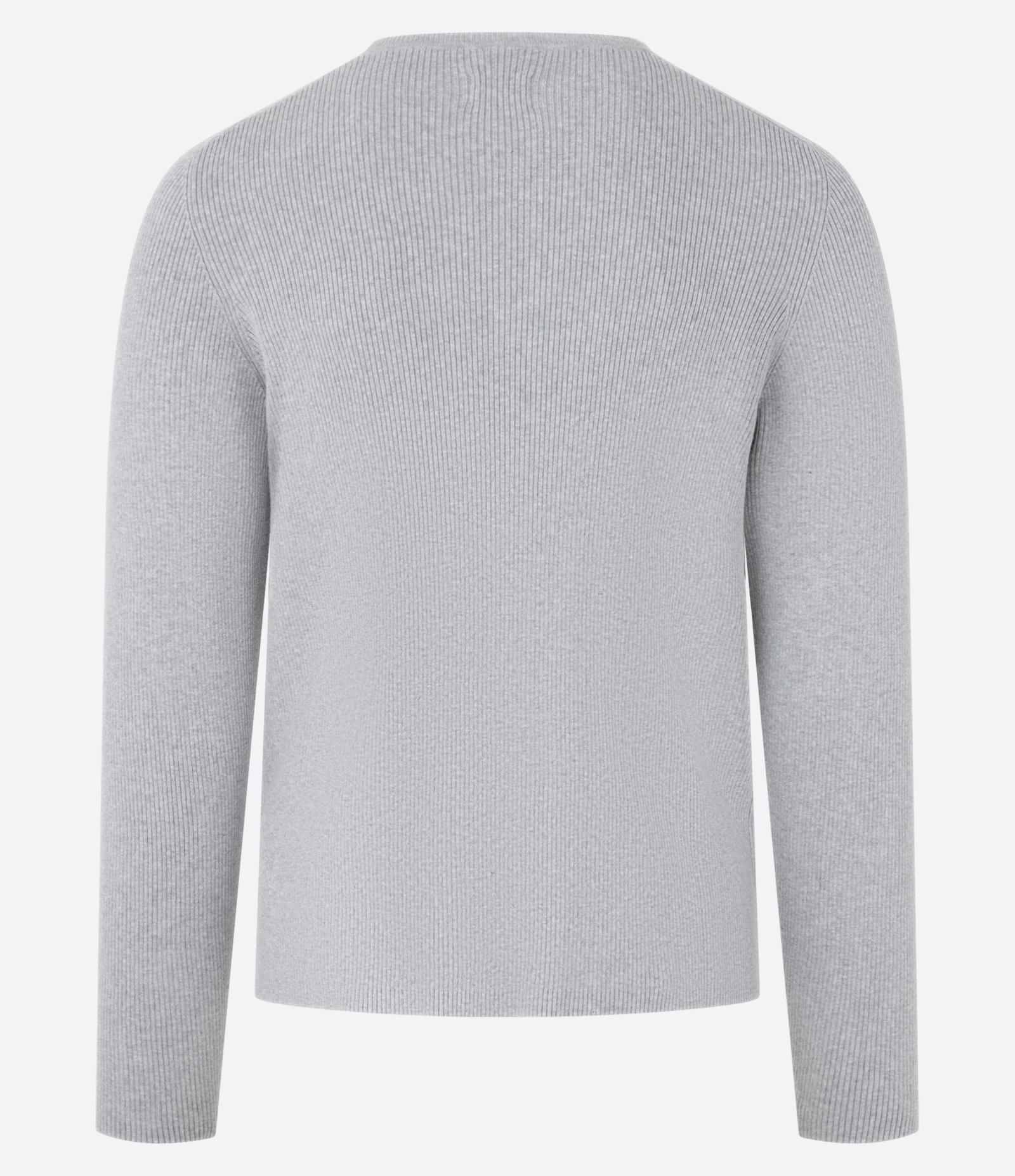 Suéter em Algodão com Gola em V Zíper e Manga Raglan Cinza 9