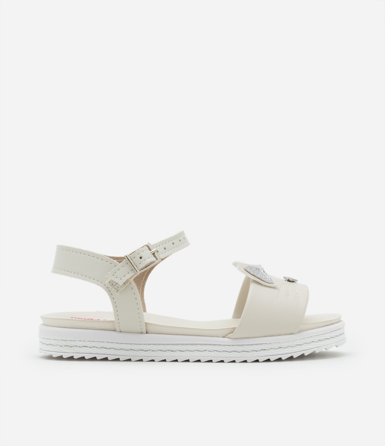 Sandália Infantil com Estampa Gatinha Molekinha - Tam 20 a 25 Off White 5